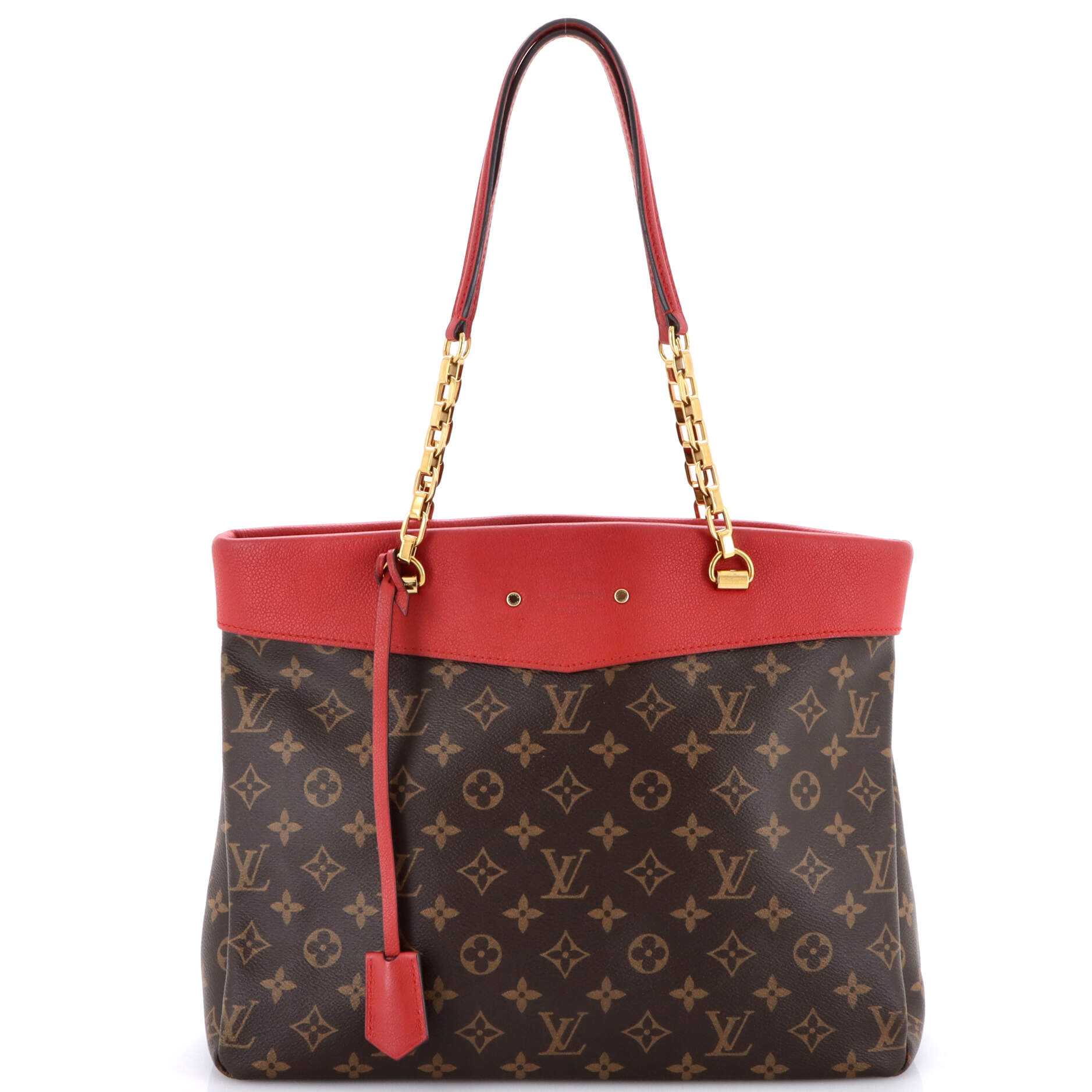 Pallas Shopper Monogram Canvas and Calfskin