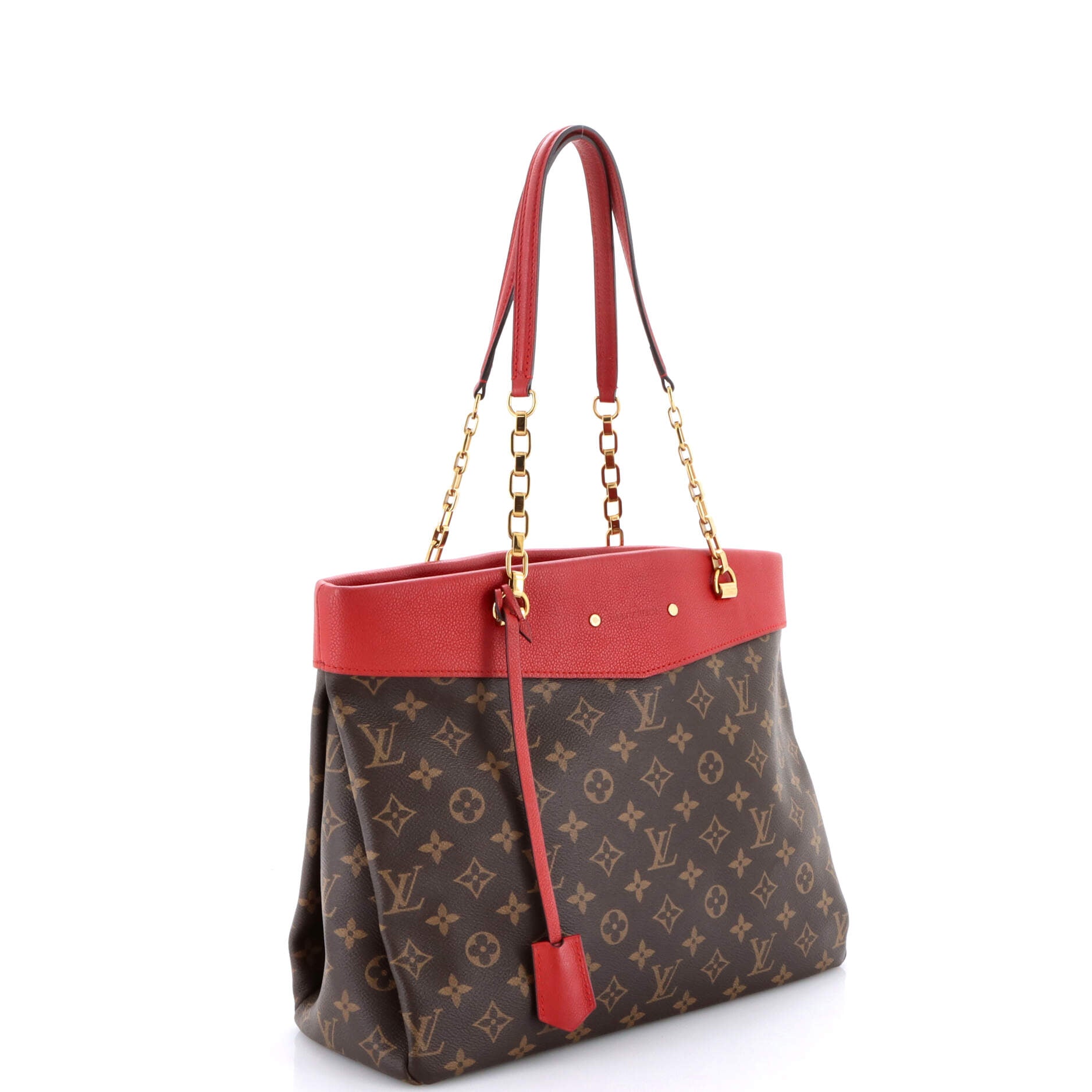 Pallas Shopper Monogram Canvas and Calfskin