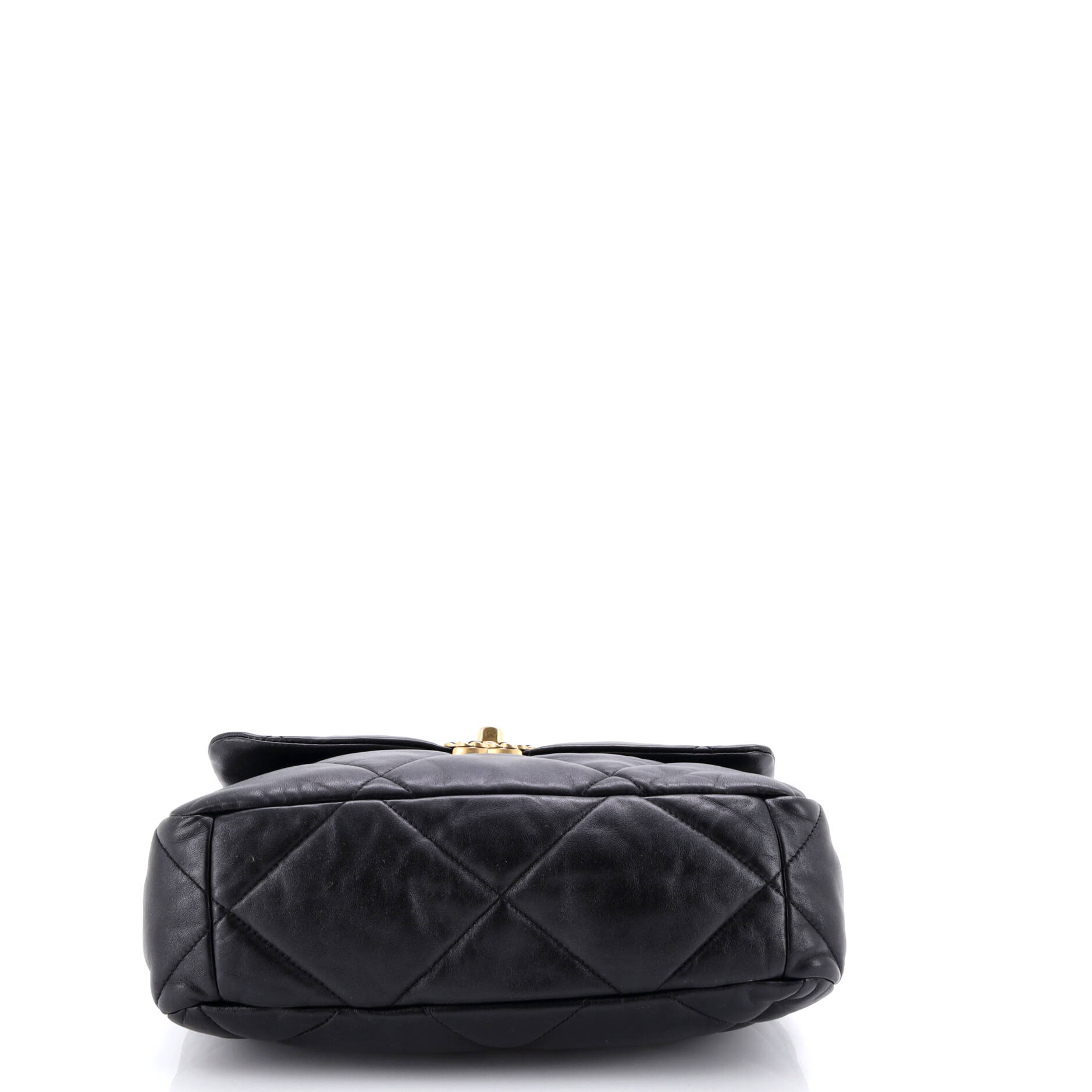 19 Flap Bag Quilted Leather Large
