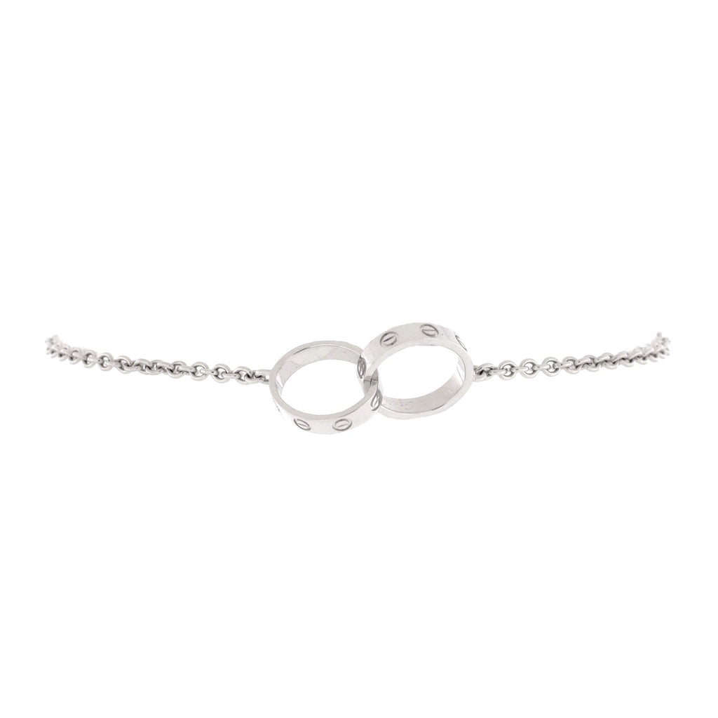 Love Interlocking Bracelet 18K White Gold
