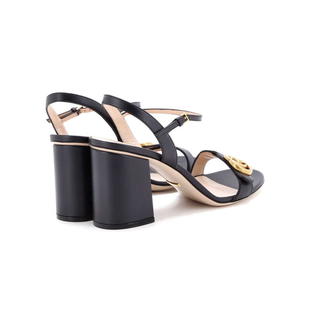 Women's GG Marmont Block Heel Sandals Leather