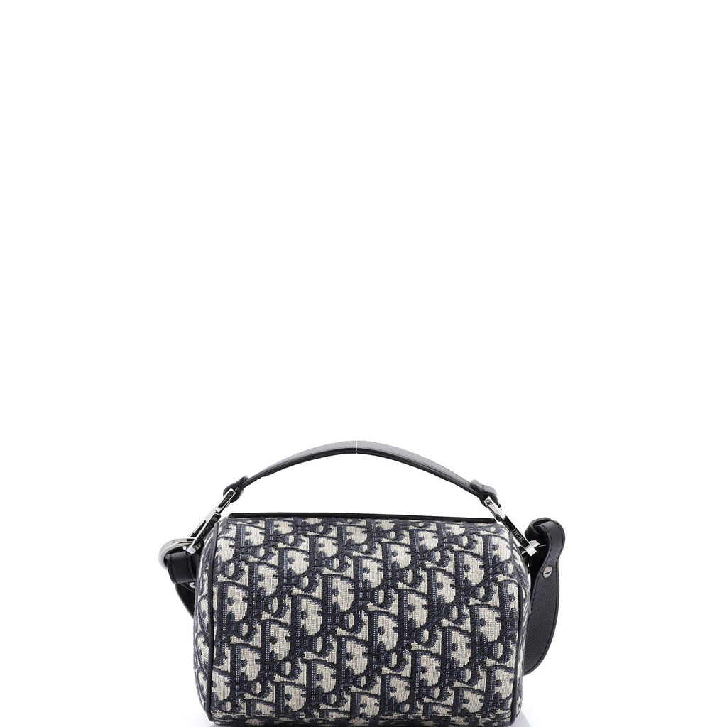 Roller Flap Messenger Bag Oblique Canvas with Leather Mini