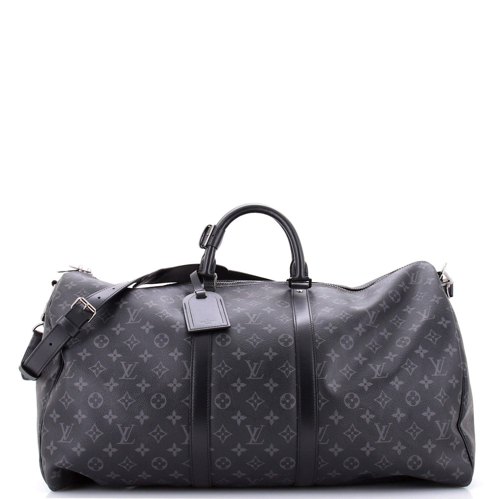 Keepall Bandouliere Bag Monogram Eclipse Canvas 55