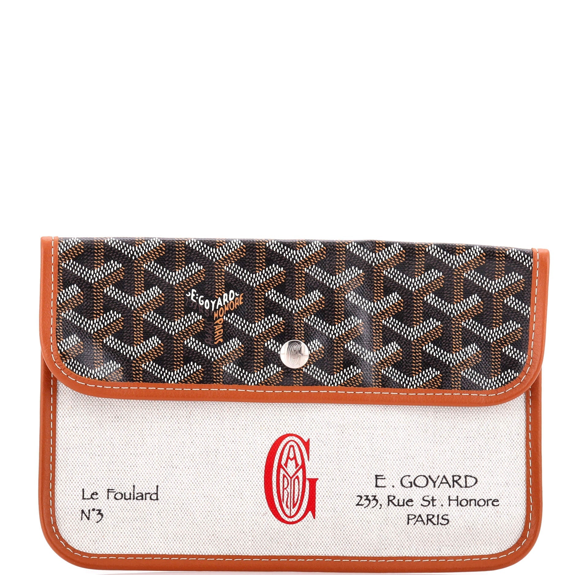 Le Foulard Pouch Coated Canvas