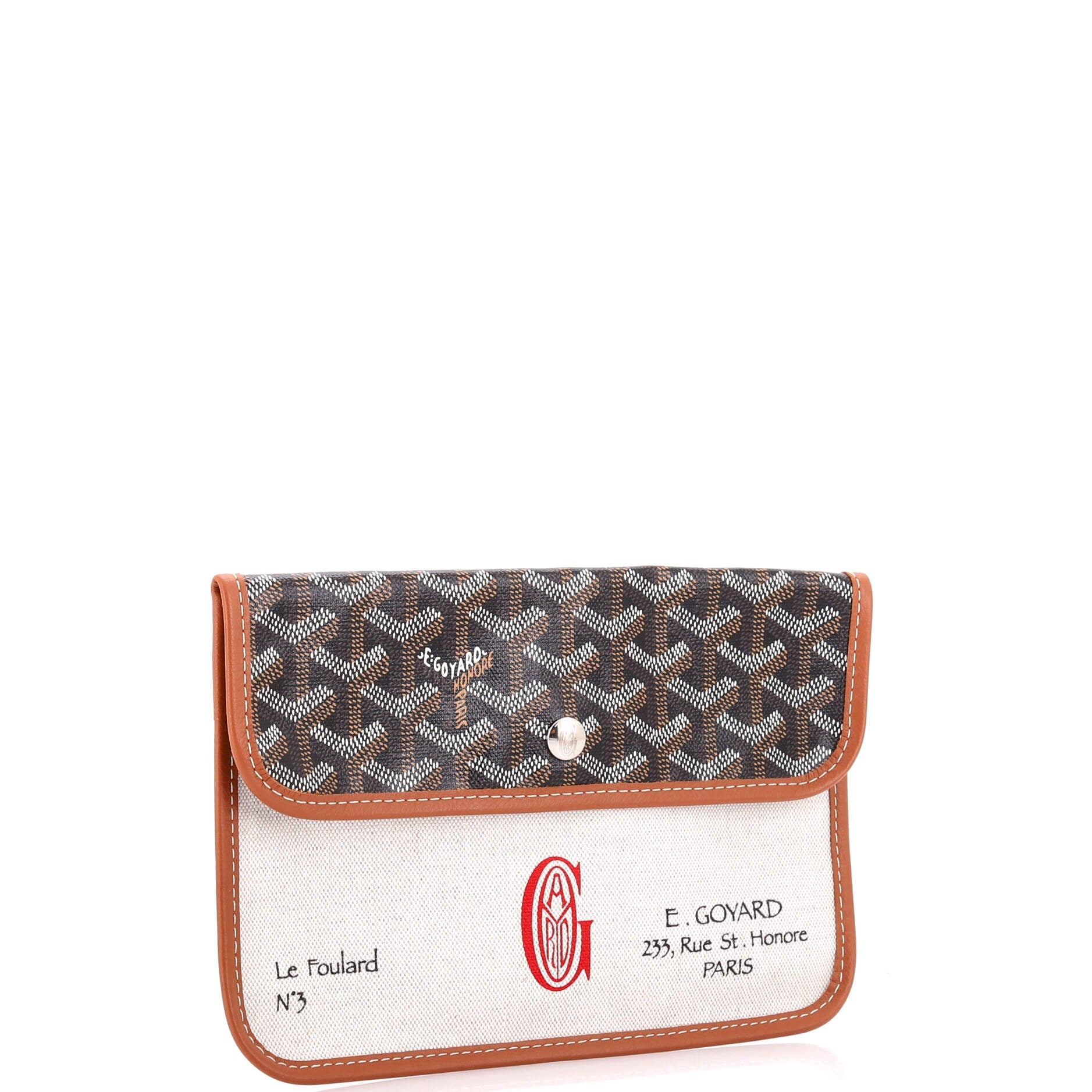 Le Foulard Pouch Coated Canvas