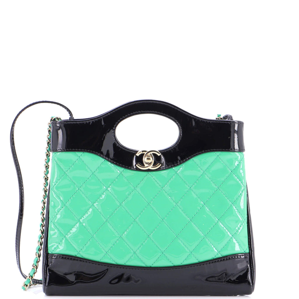 31 Shopping Bag Quilted Patent Mini