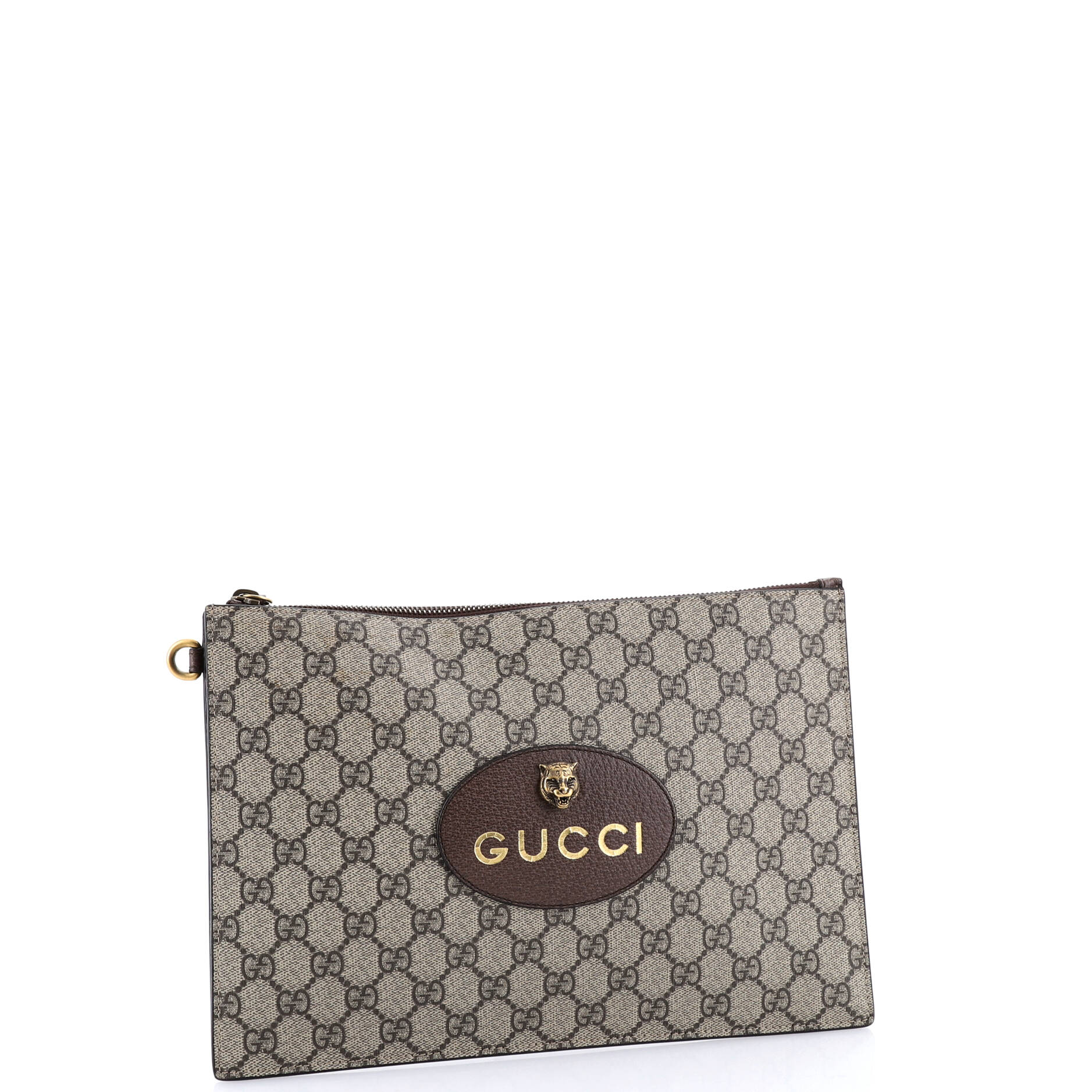 Neo Vintage Wristlet Pouch GG Coated Canvas