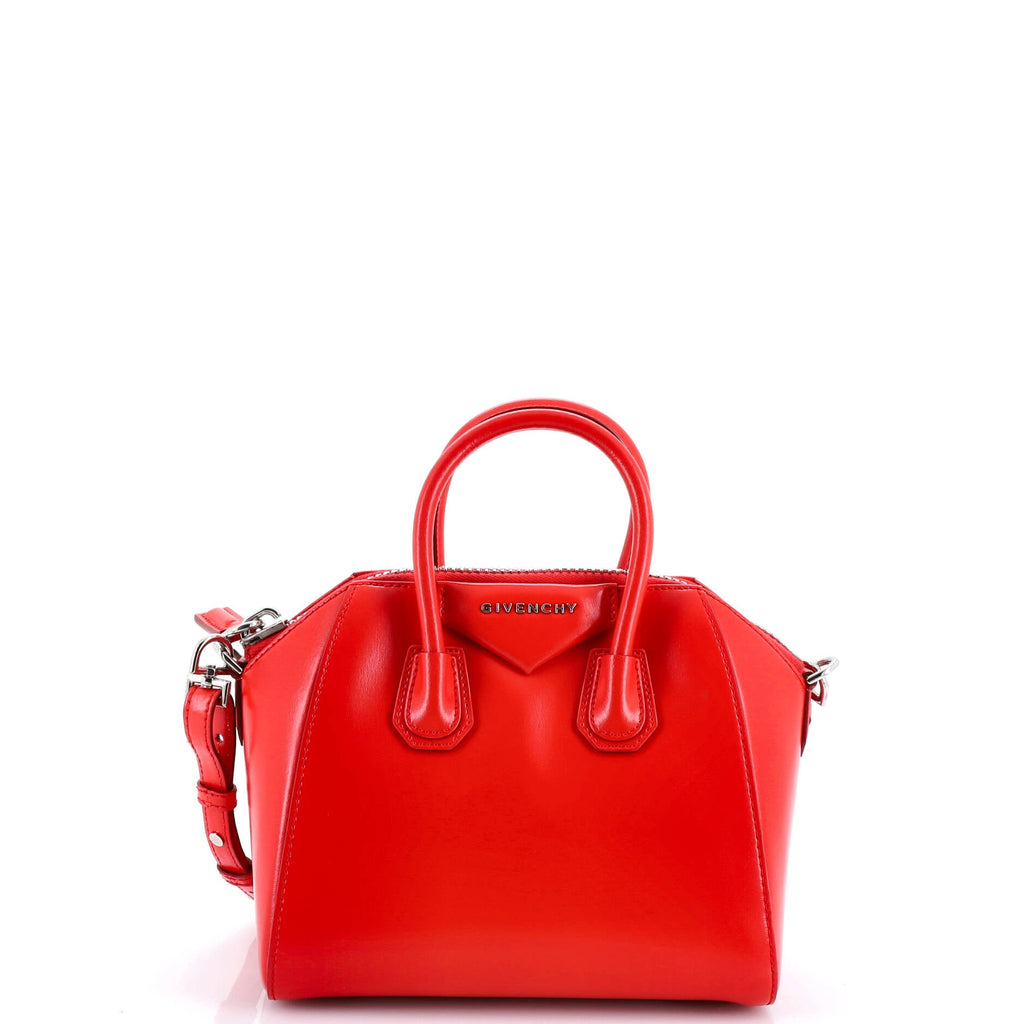 Antigona Bag Glazed Leather Mini