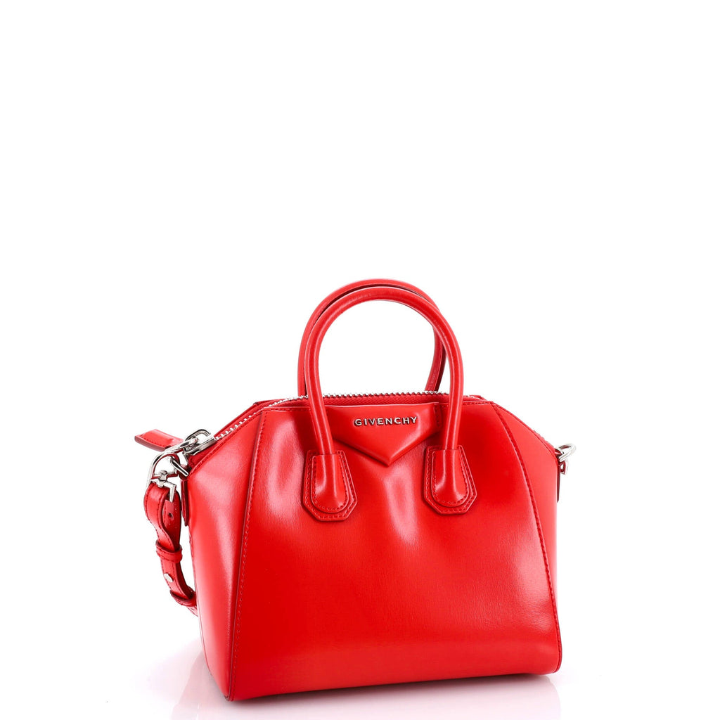 Antigona Bag Glazed Leather Mini