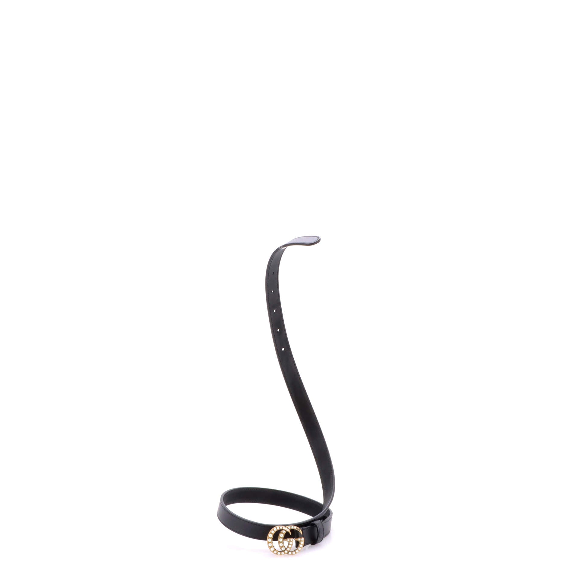 Pearly GG Marmont Belt Leather Thin