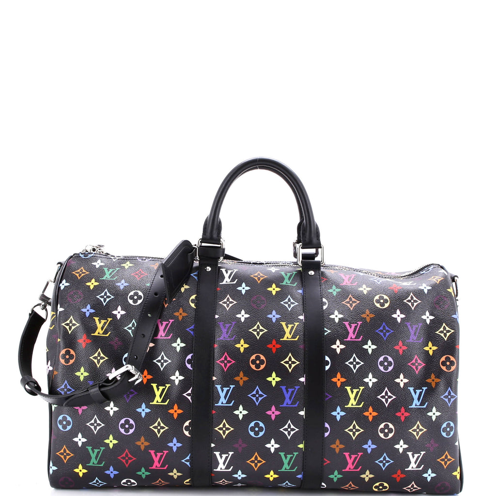 x Takashi Murakami Keepall Bandouliere Bag Monogram Multicolor 50