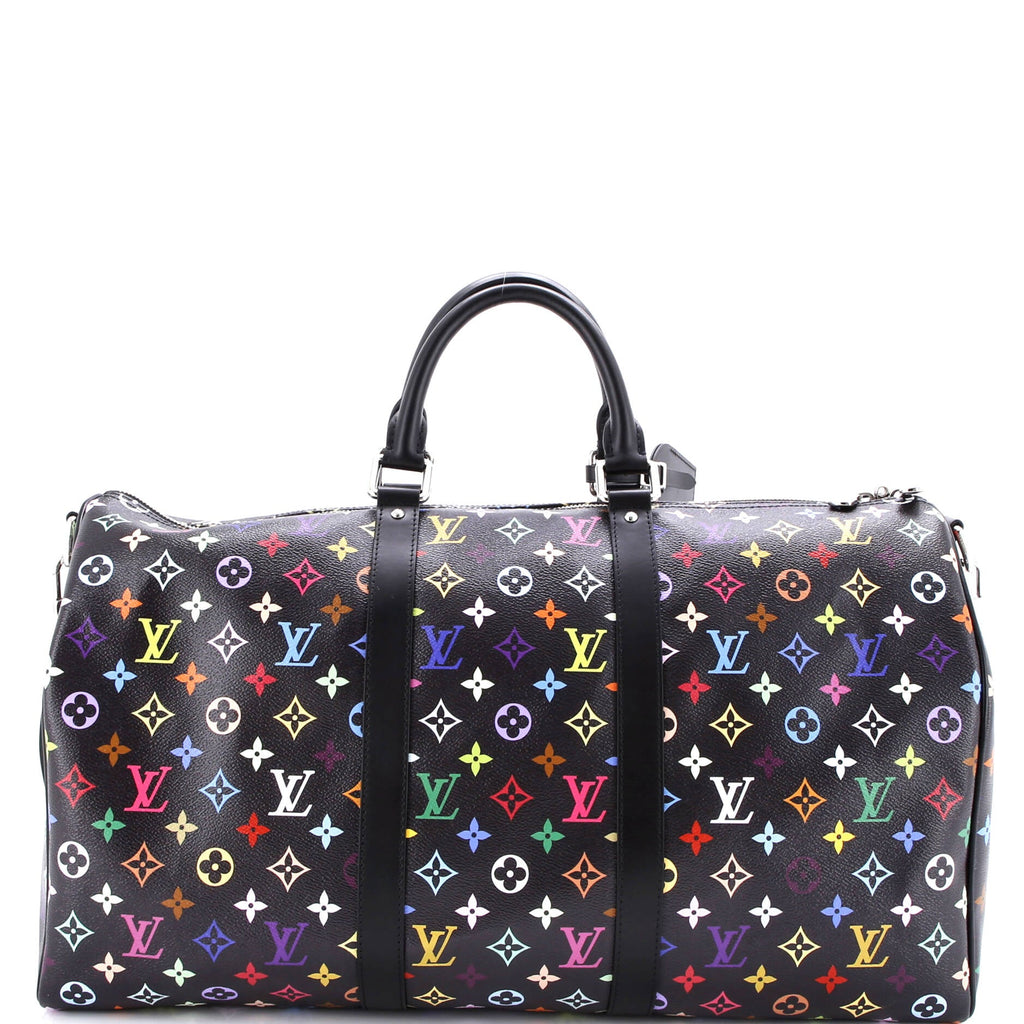 x Takashi Murakami Keepall Bandouliere Bag Monogram Multicolor 50