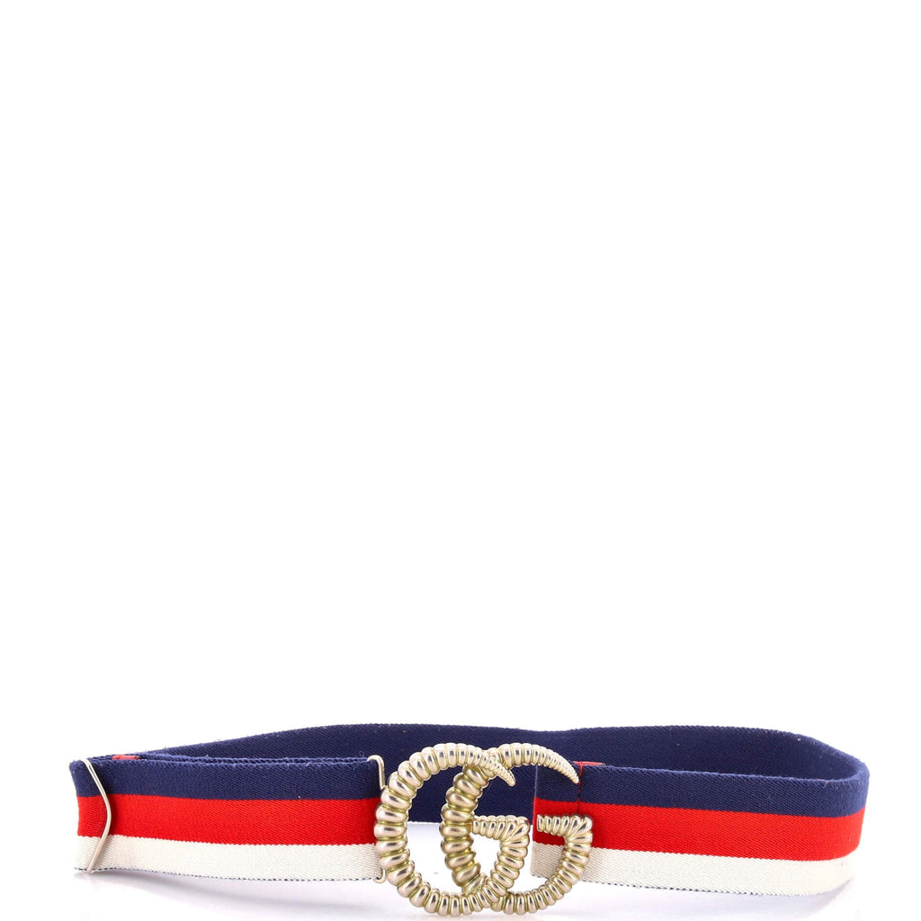 GG Torchon Web Belt Canvas Wide