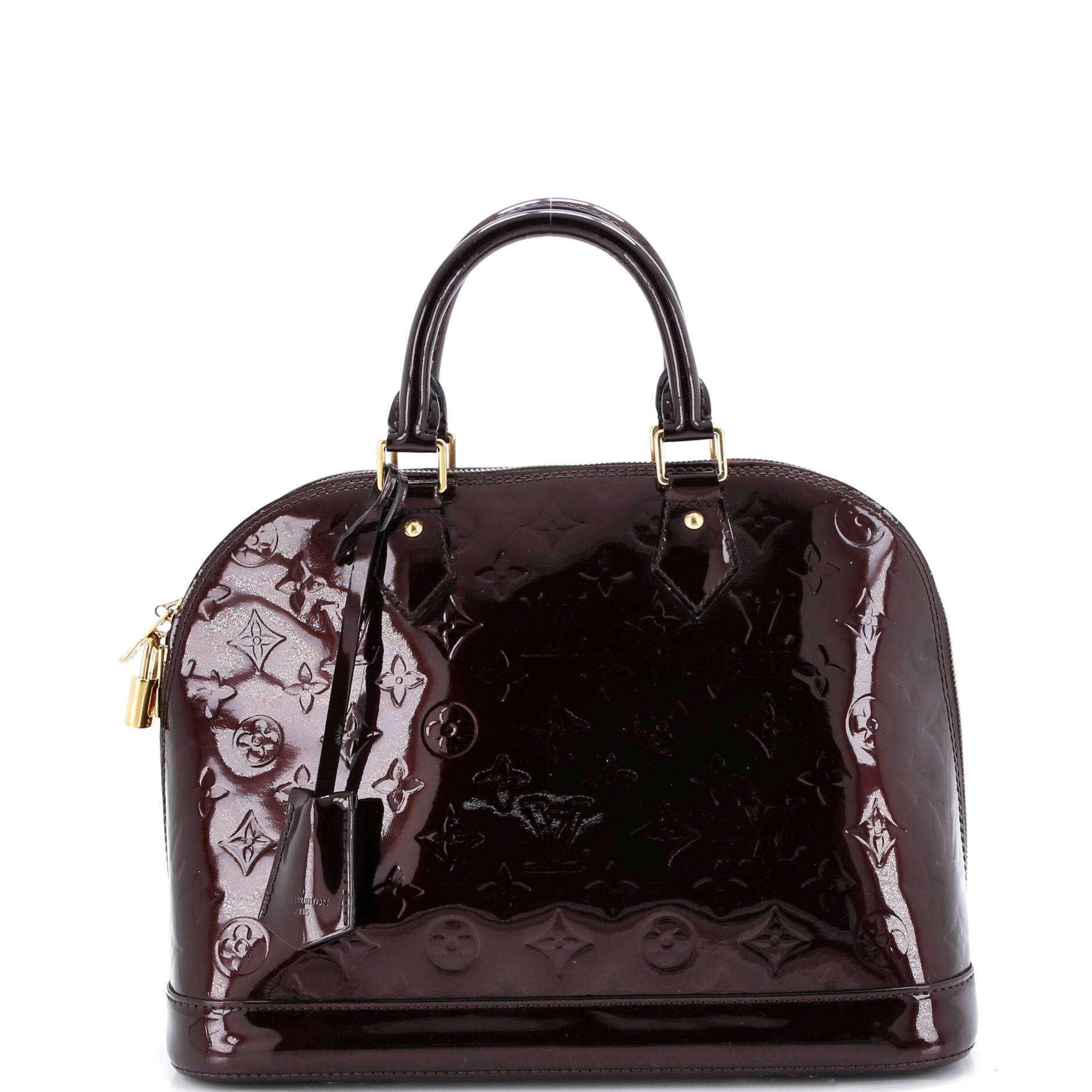 Alma Handbag Monogram Vernis PM