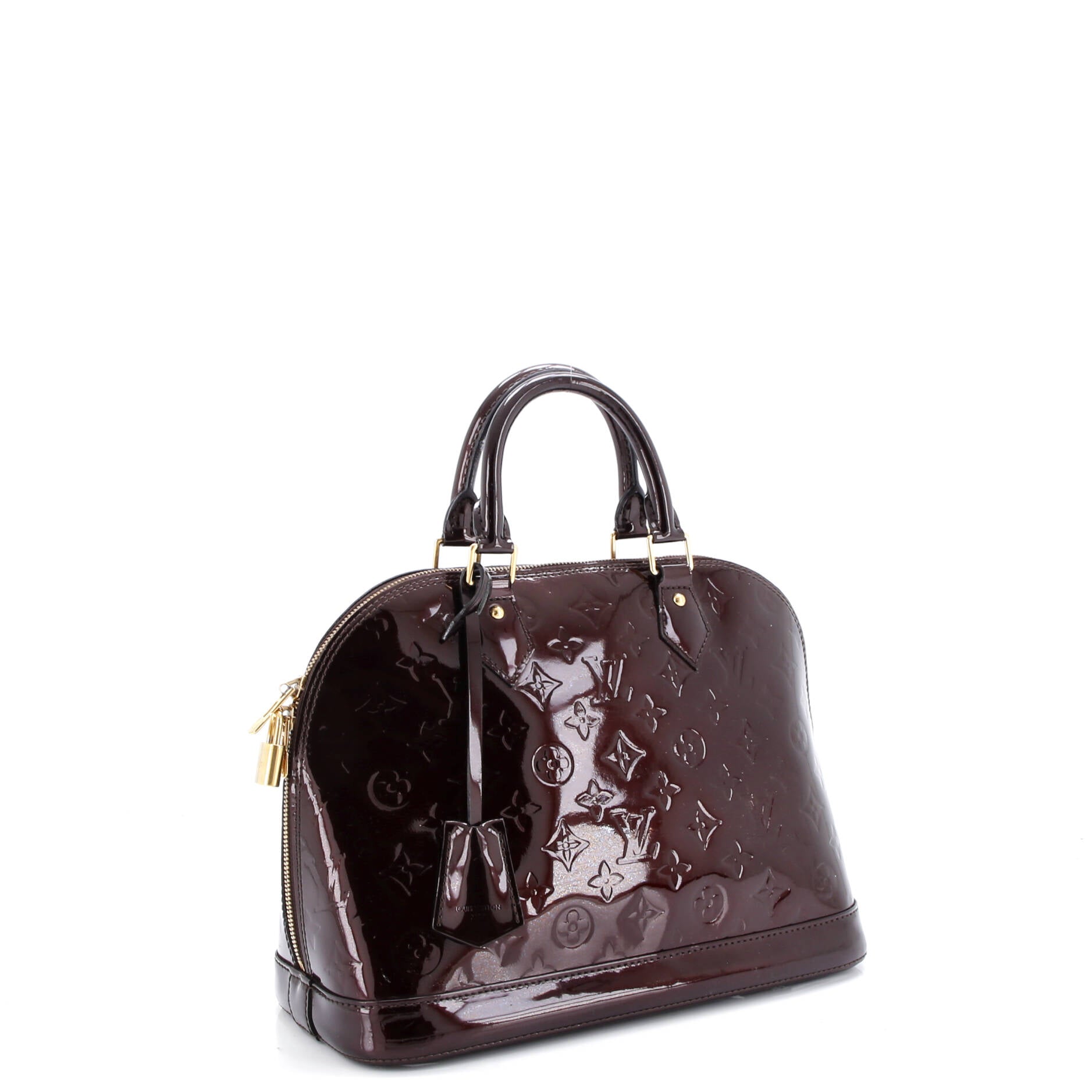Alma Handbag Monogram Vernis PM