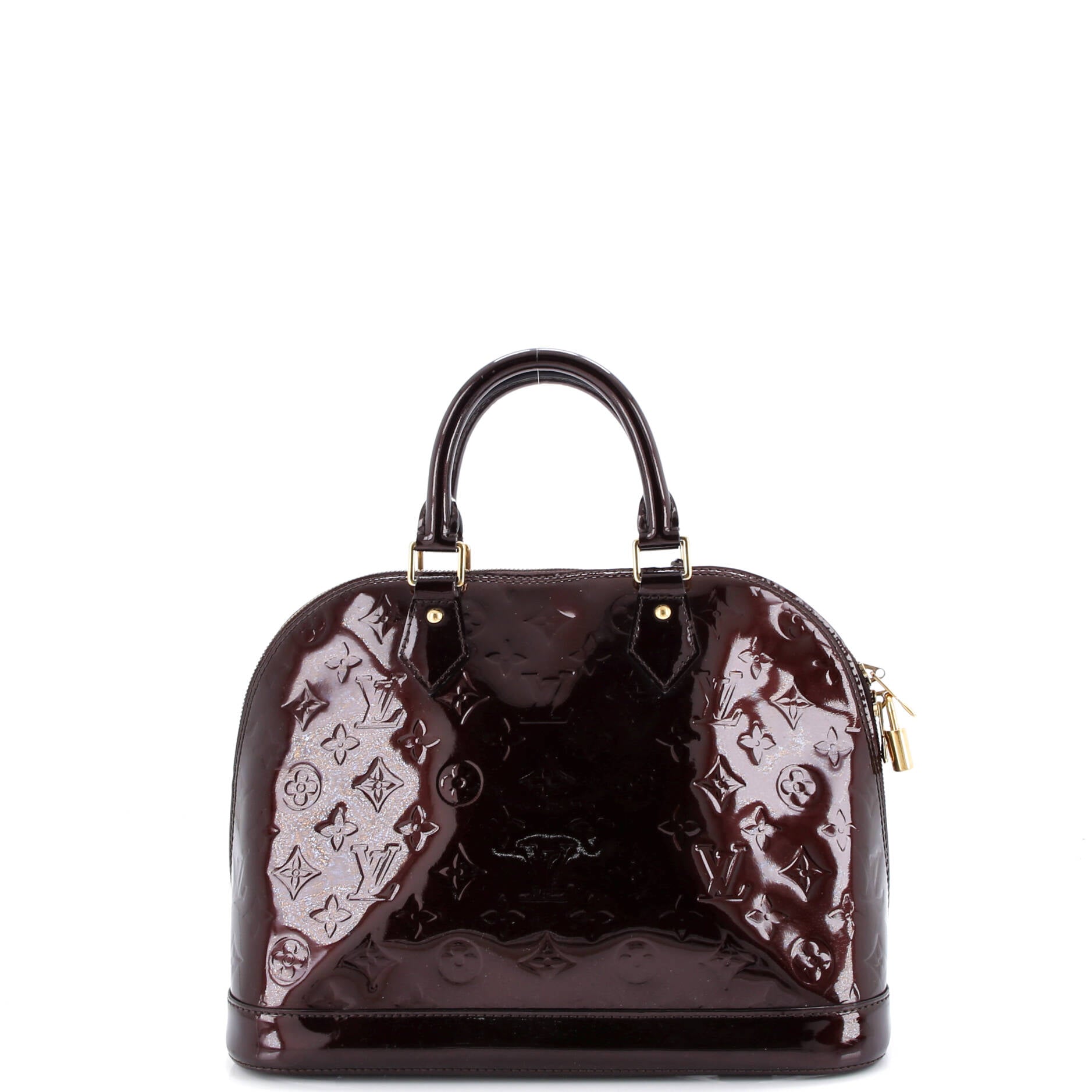 Alma Handbag Monogram Vernis PM