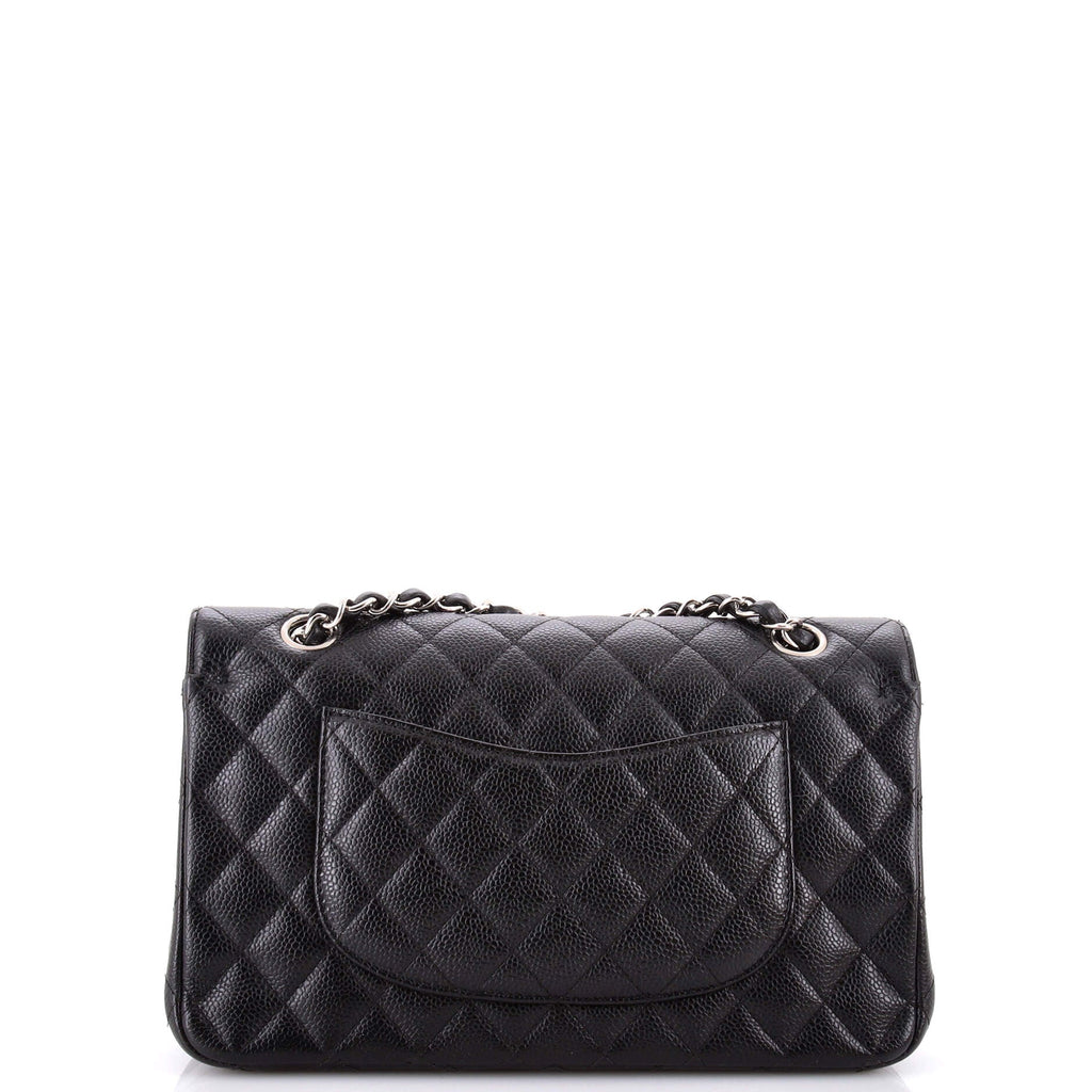 Classic Double Flap Bag Quilted Caviar Medium
