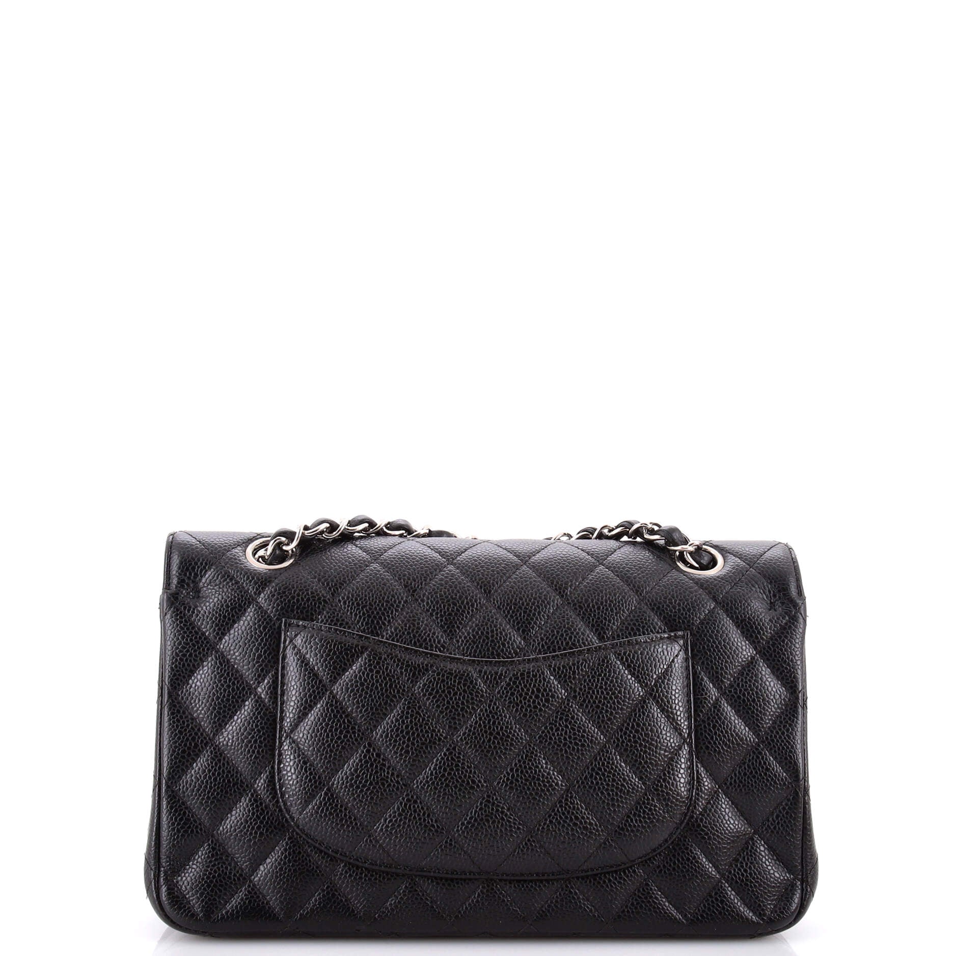 Classic Double Flap Bag Quilted Caviar Medium