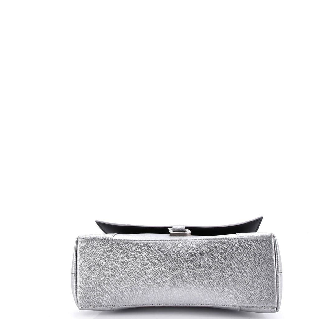 Downtown Soft Hourglass Shoulder Bag Leather Small