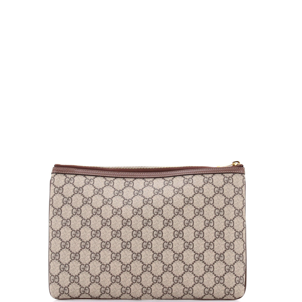 Ophidia Zip Pouch GG Coated Canvas Large