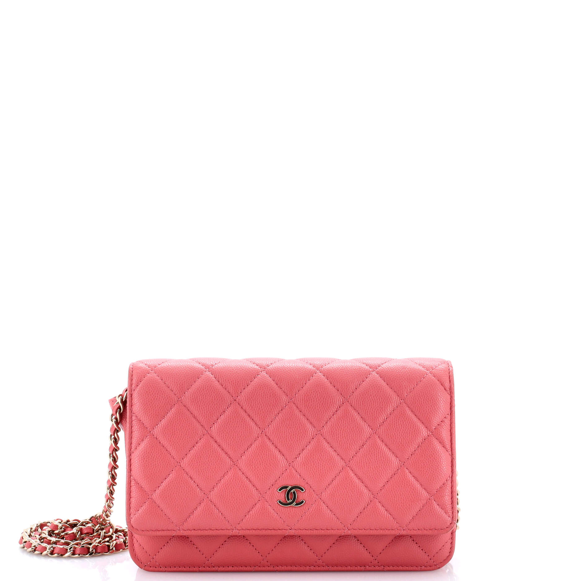 Wallet on Chain Quilted Caviar