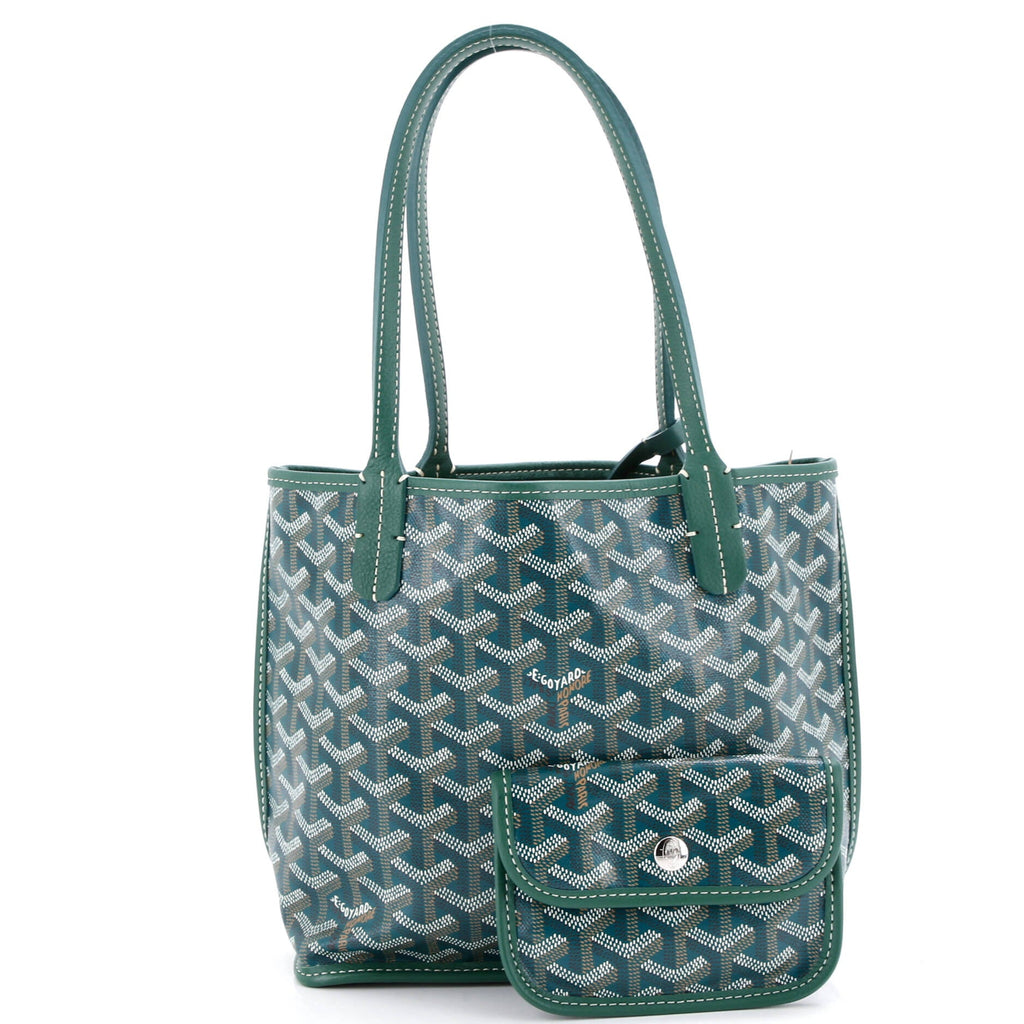 Anjou Reversible Tote Coated Canvas Mini