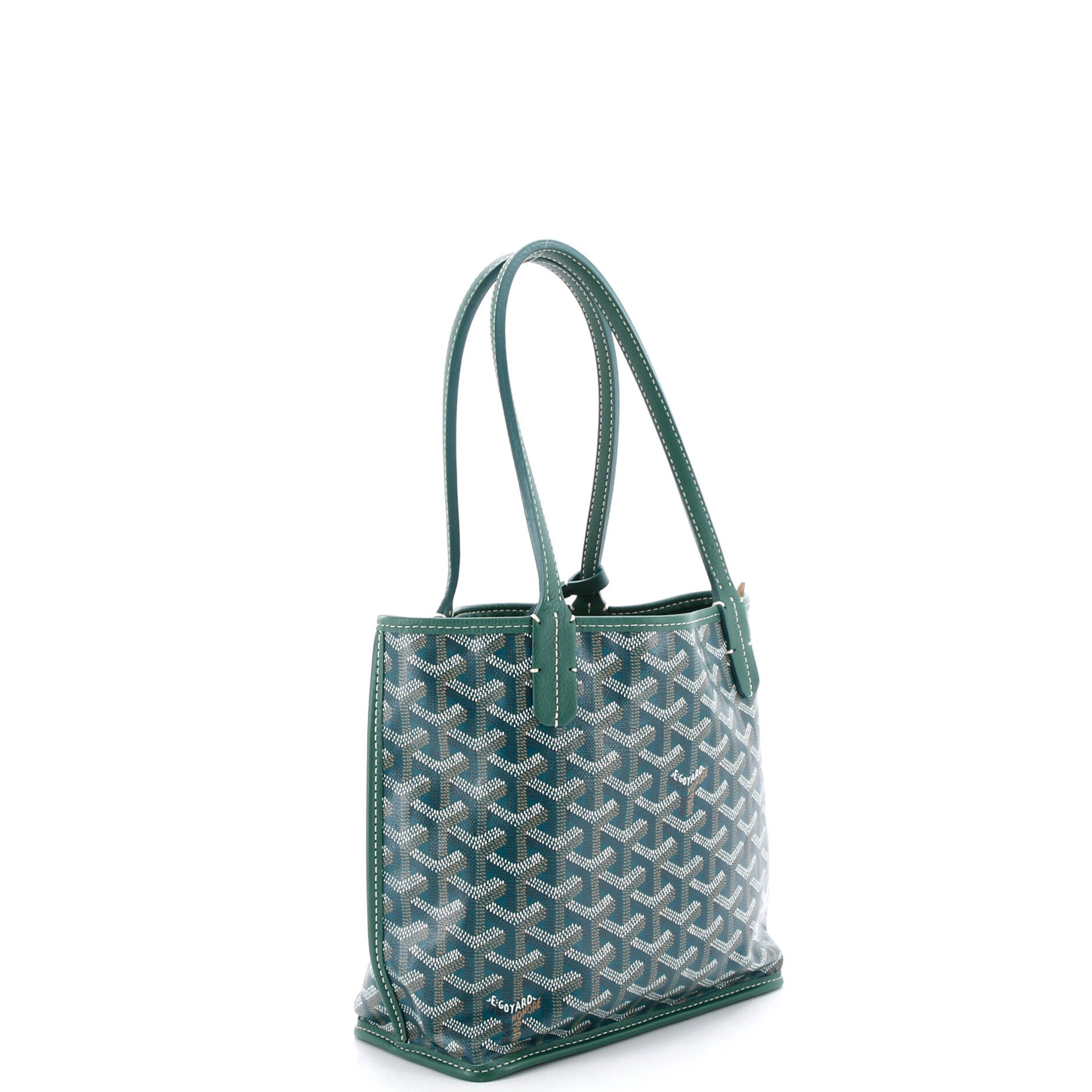 Anjou Reversible Tote Coated Canvas Mini