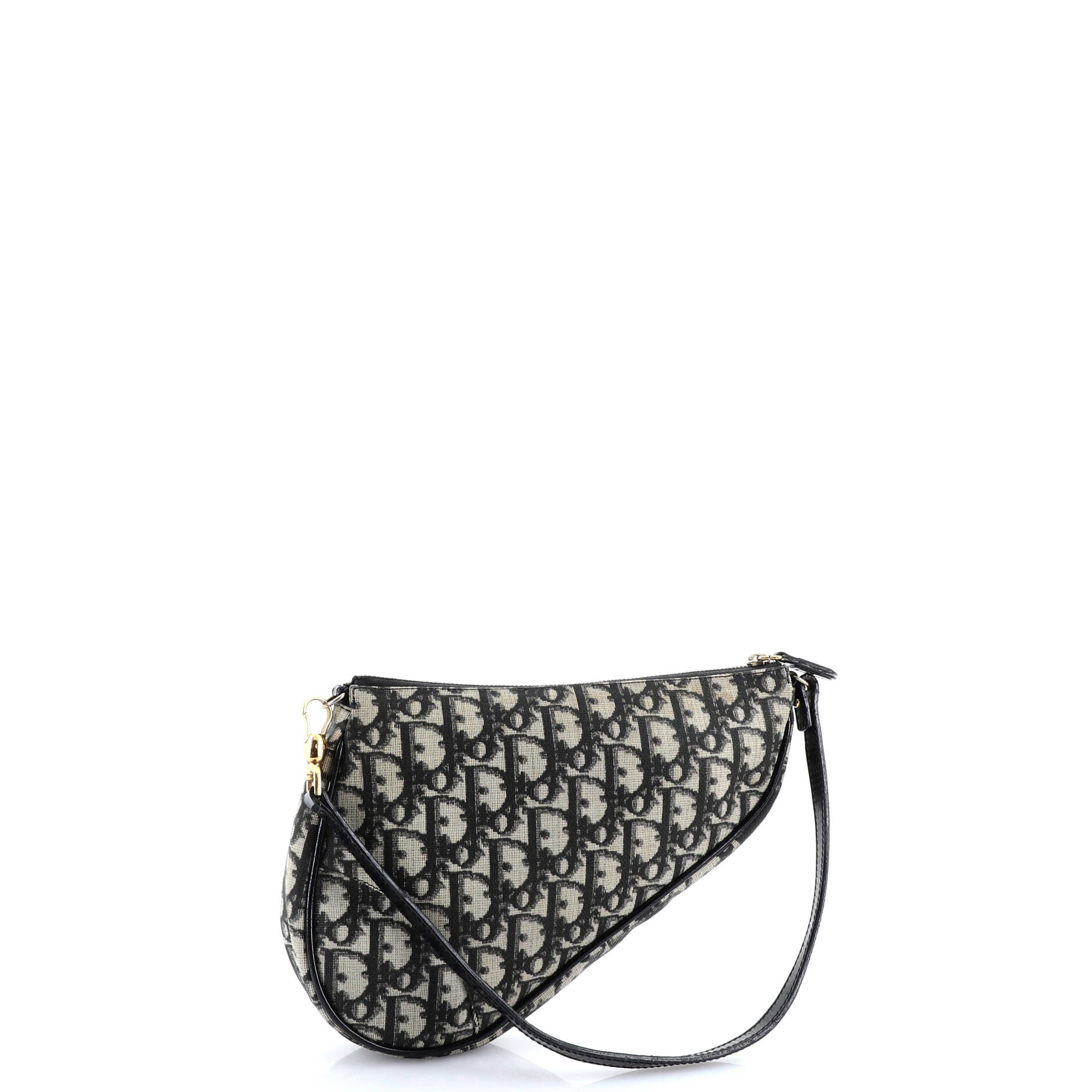 Vintage Saddle Bag Diorissimo Coated Canvas Mini