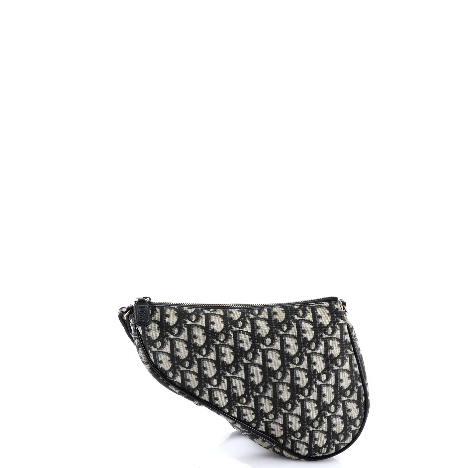 Vintage Saddle Bag Diorissimo Coated Canvas Mini