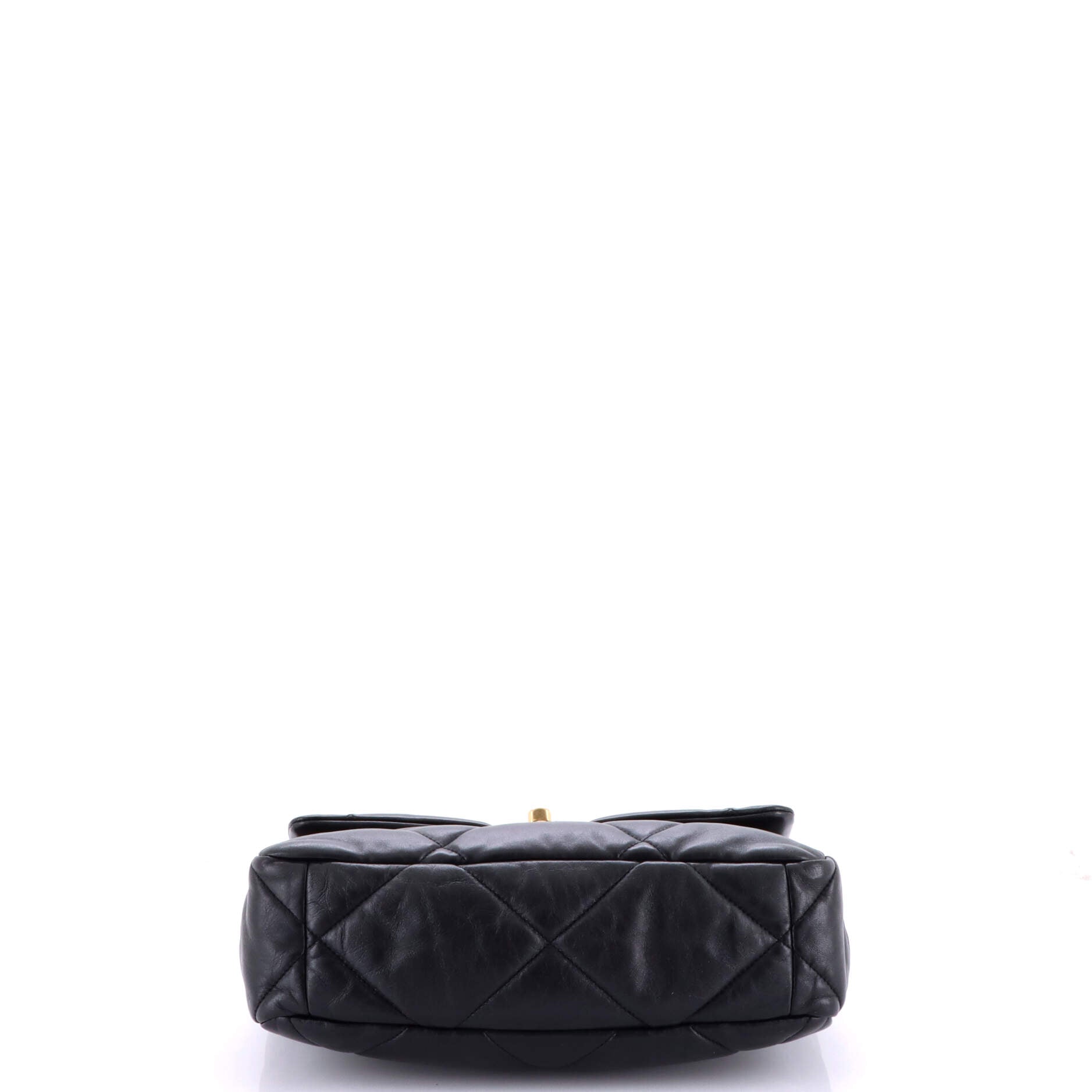 19 Flap Bag Quilted Leather Large
