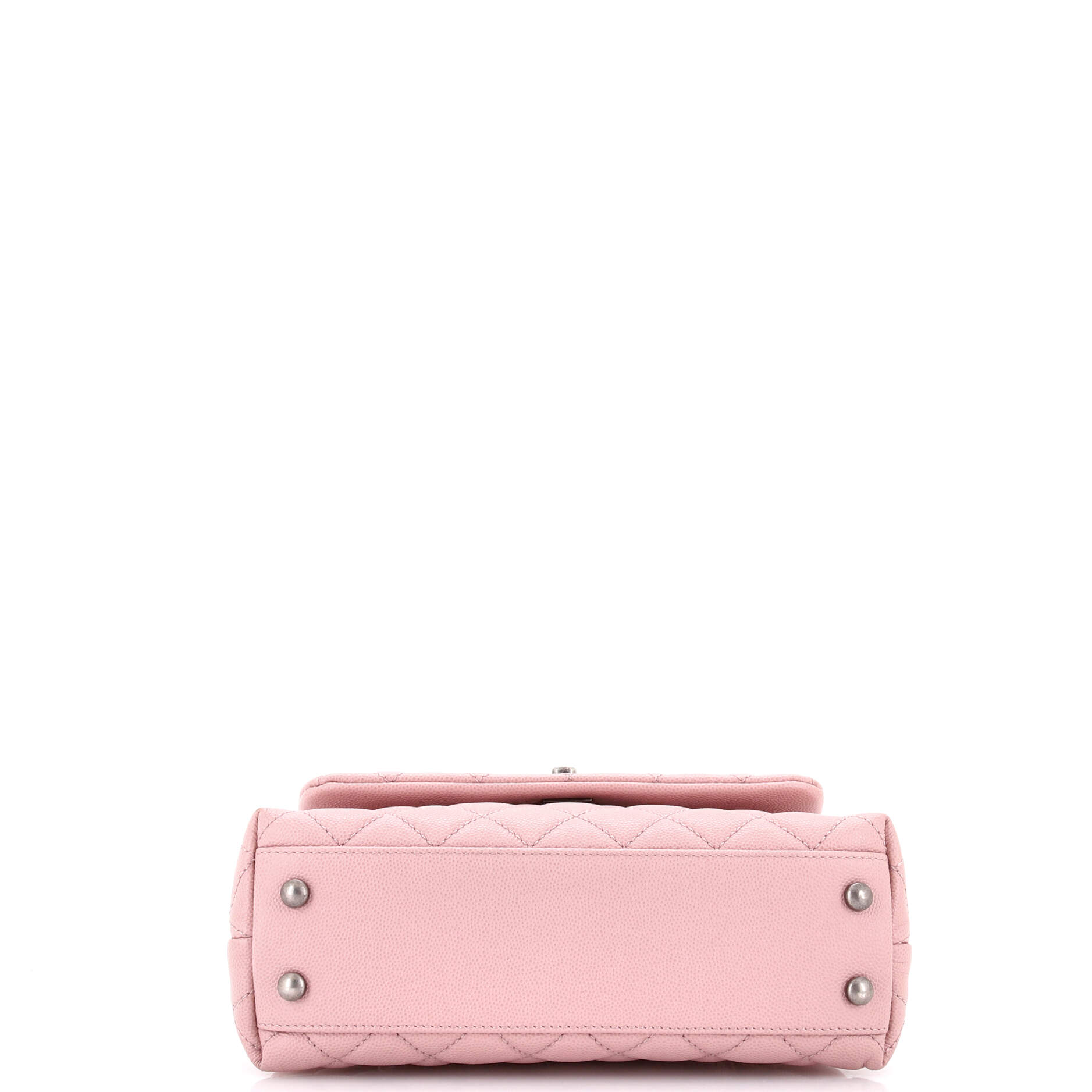 Coco Top Handle Bag Quilted Caviar Mini