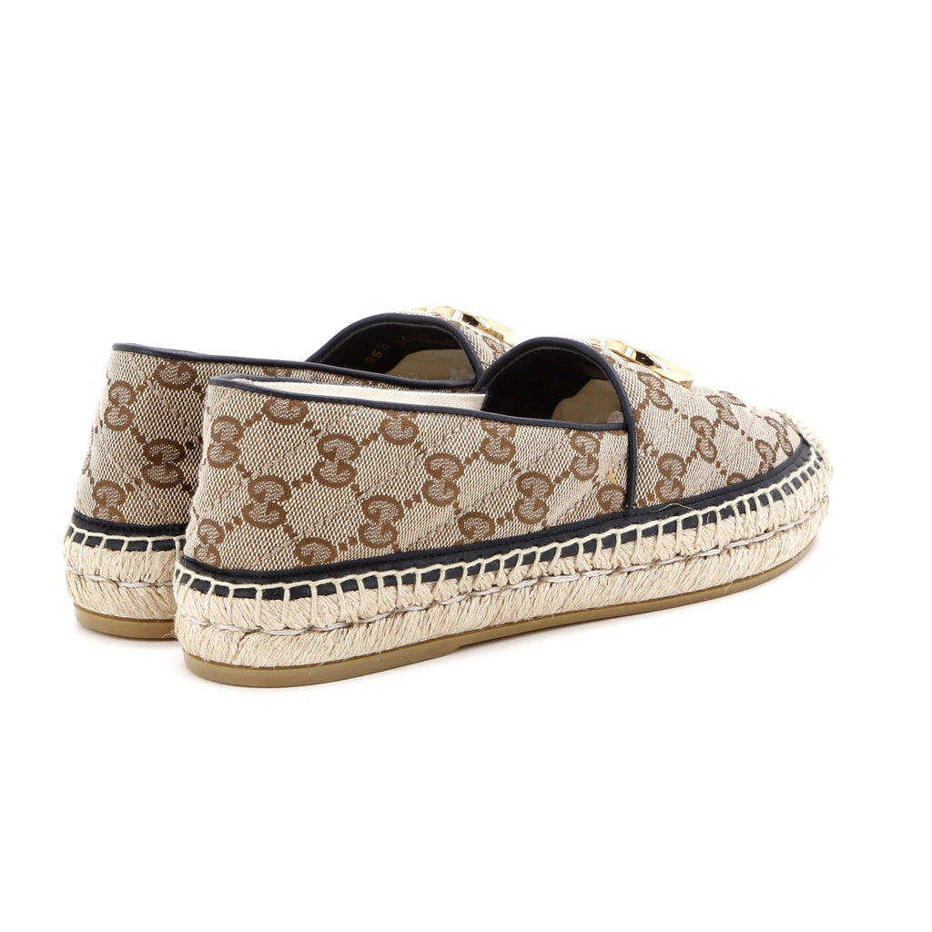 Women's GG Marmont Espadrilles Diagonal Quilted GG Canvas