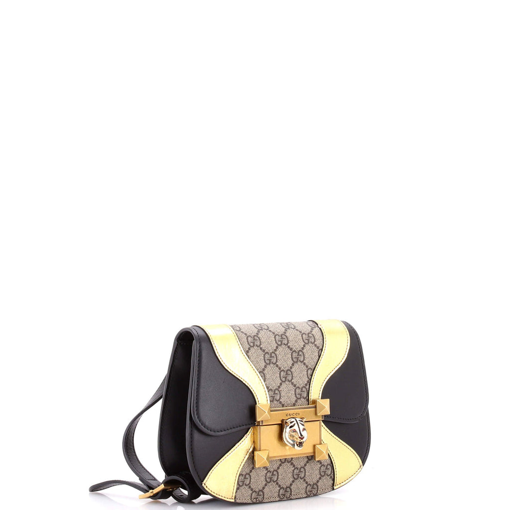 Osiride Shoulder Bag GG Coated Canvas and Leather Small