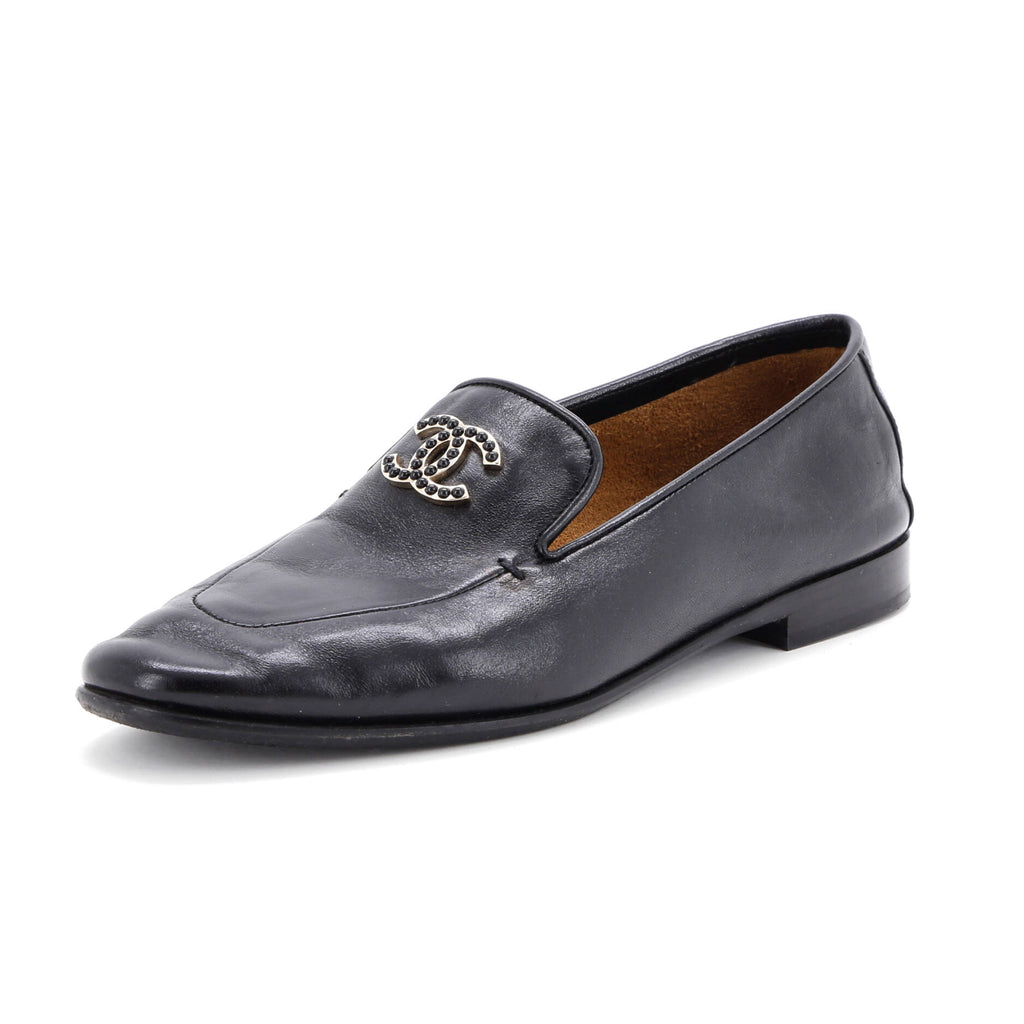 Women's CC Mocassin Loafers Leather with Metal