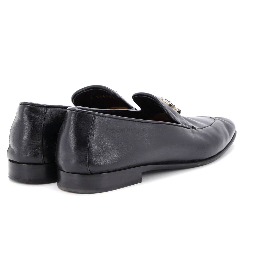 Women's CC Mocassin Loafers Leather with Metal