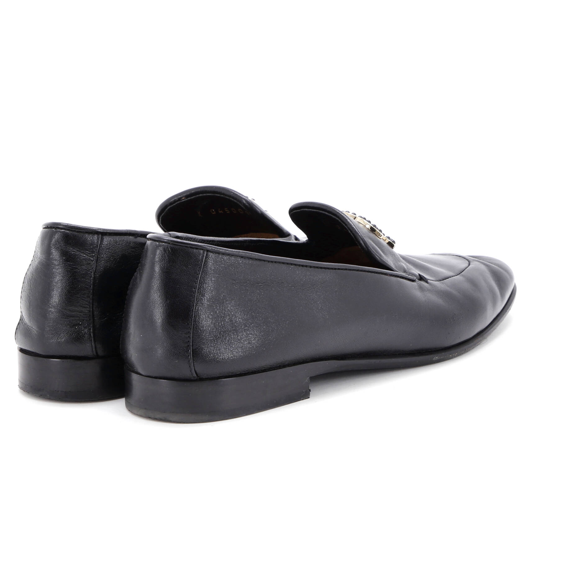 Women's CC Mocassin Loafers Leather with Metal