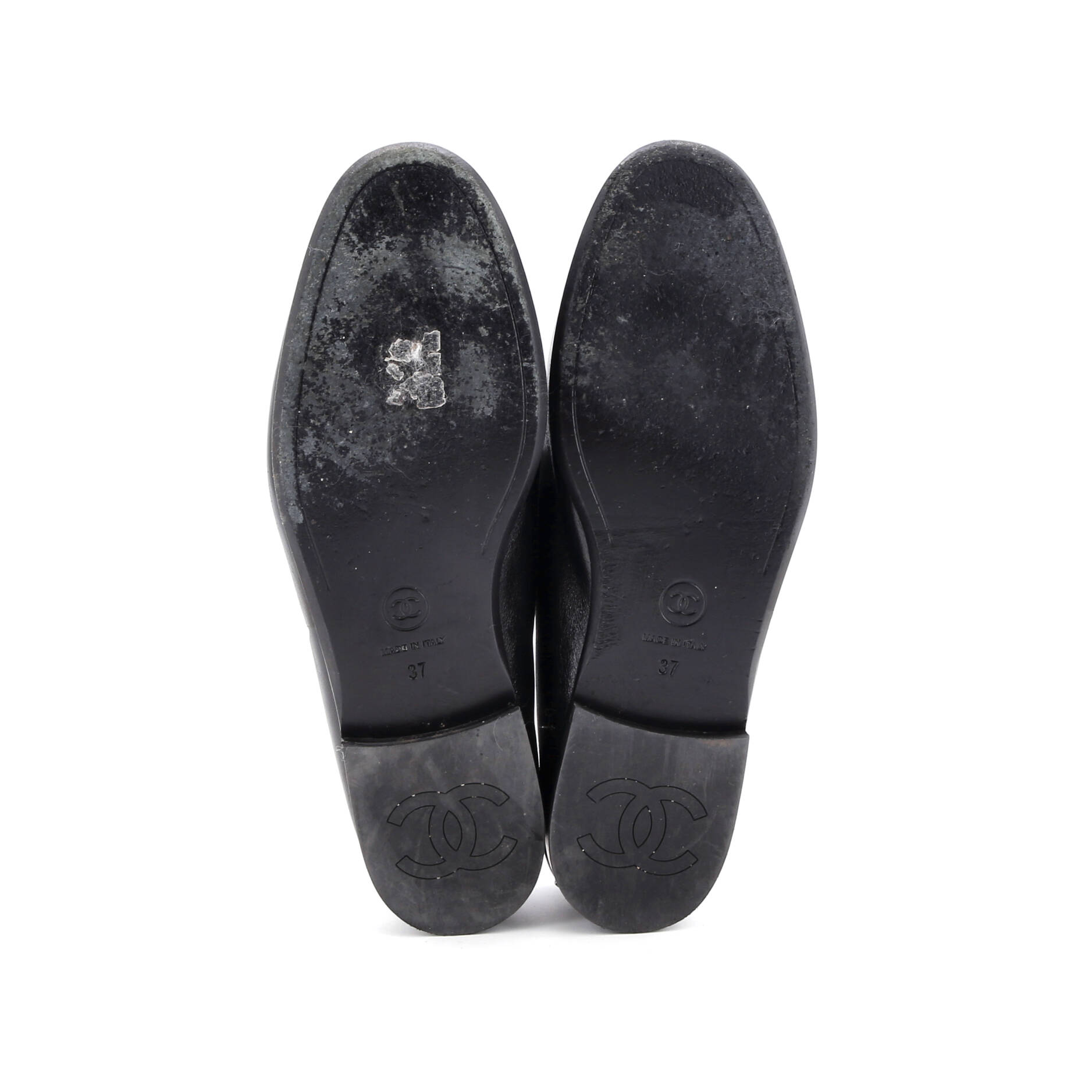 Women's CC Mocassin Loafers Leather with Metal