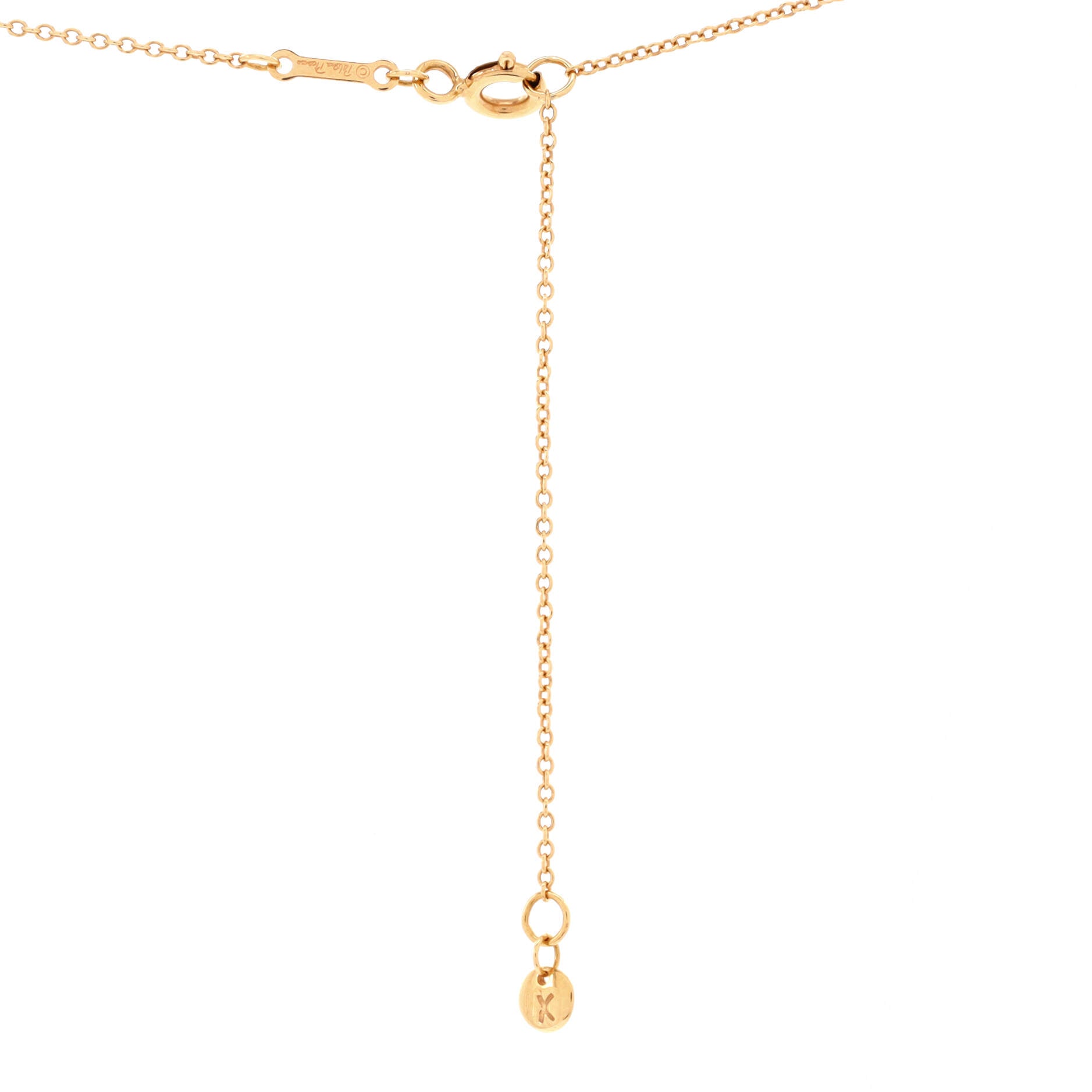 Paloma Picasso Graffiti Heart and Arrow Pendant Necklace 18K Rose Gold Small