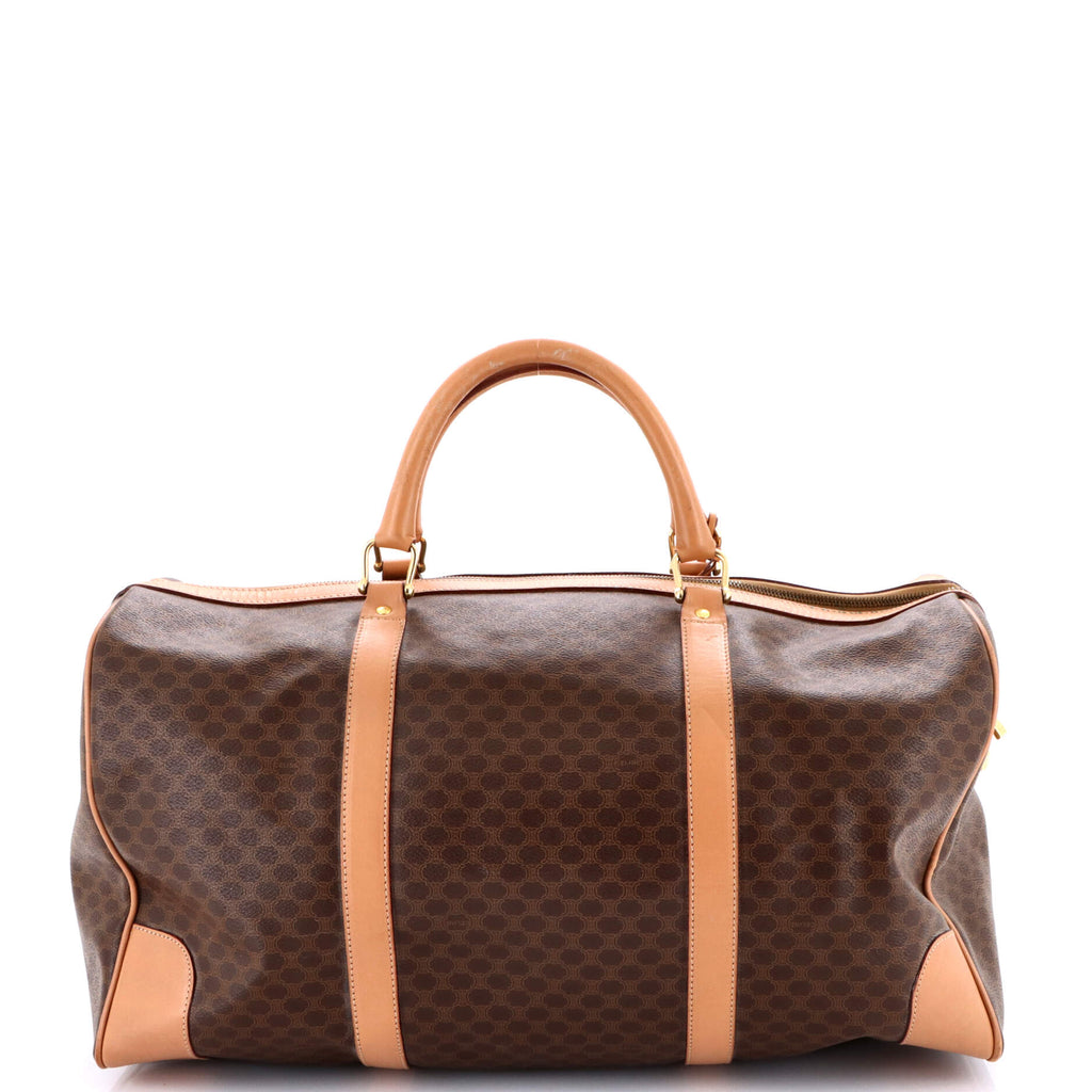 Vintage Duffle Bag Macadam Coated Canvas Large