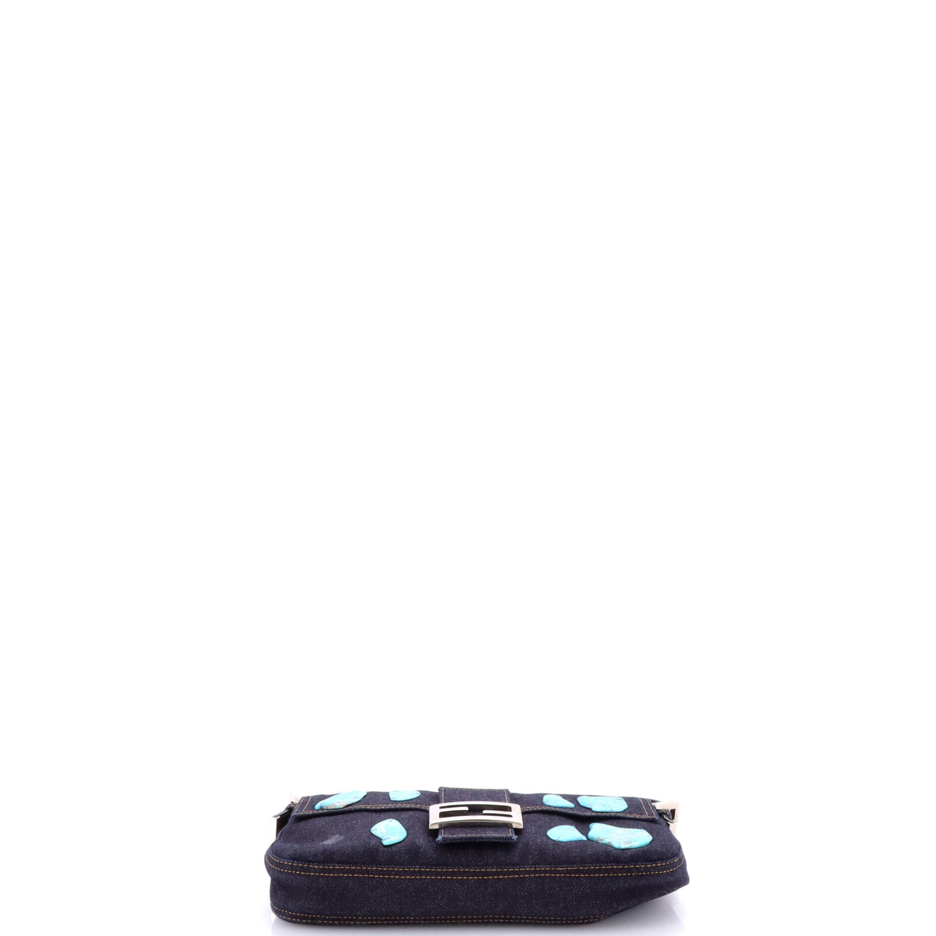 Baguette Bag Embellished Denim