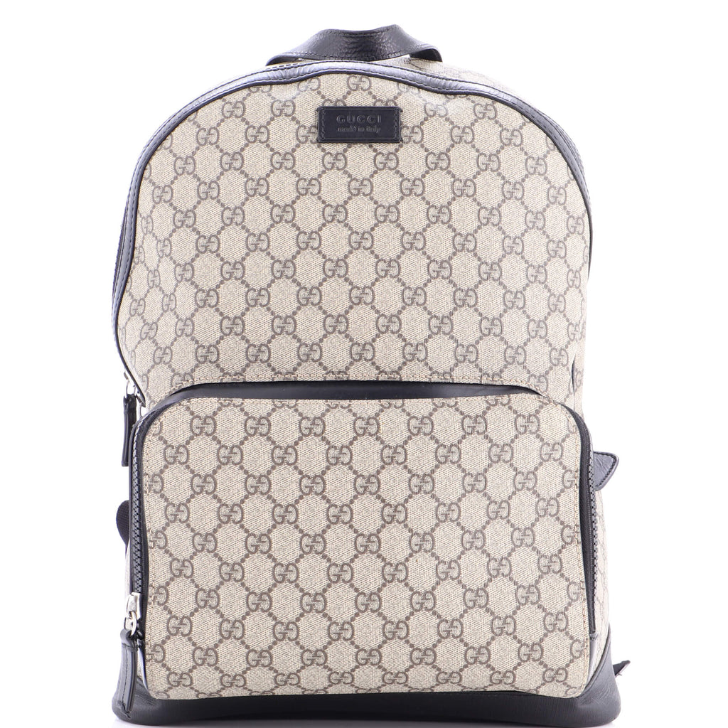 Zip Pocket Backpack GG Coated Canvas Medium