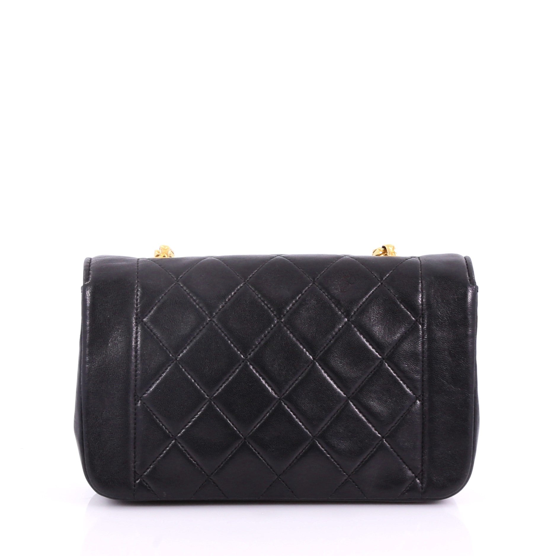 Vintage CC Chain Flap Bag Quilted Leather Mini