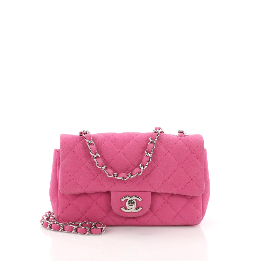 Classic Single Flap Bag Quilted Matte Caviar Mini