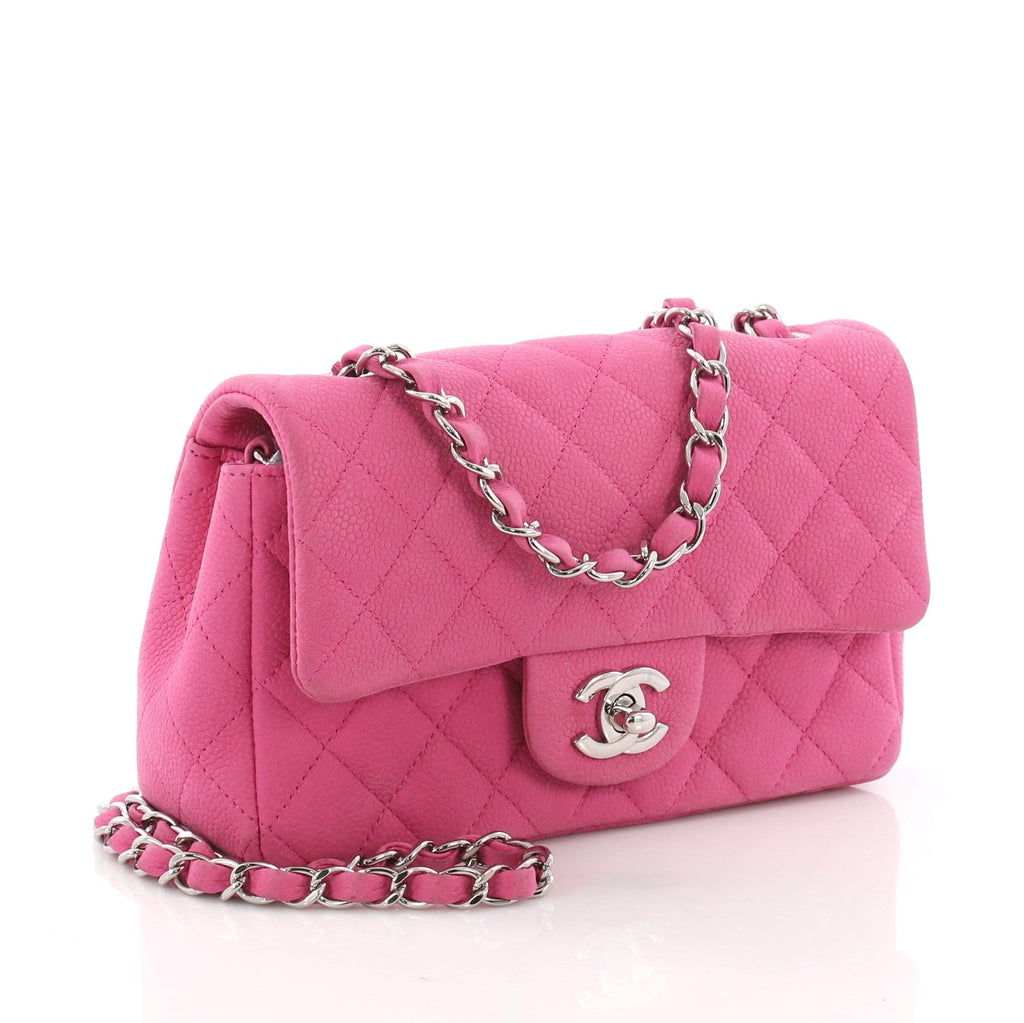 Classic Single Flap Bag Quilted Matte Caviar Mini
