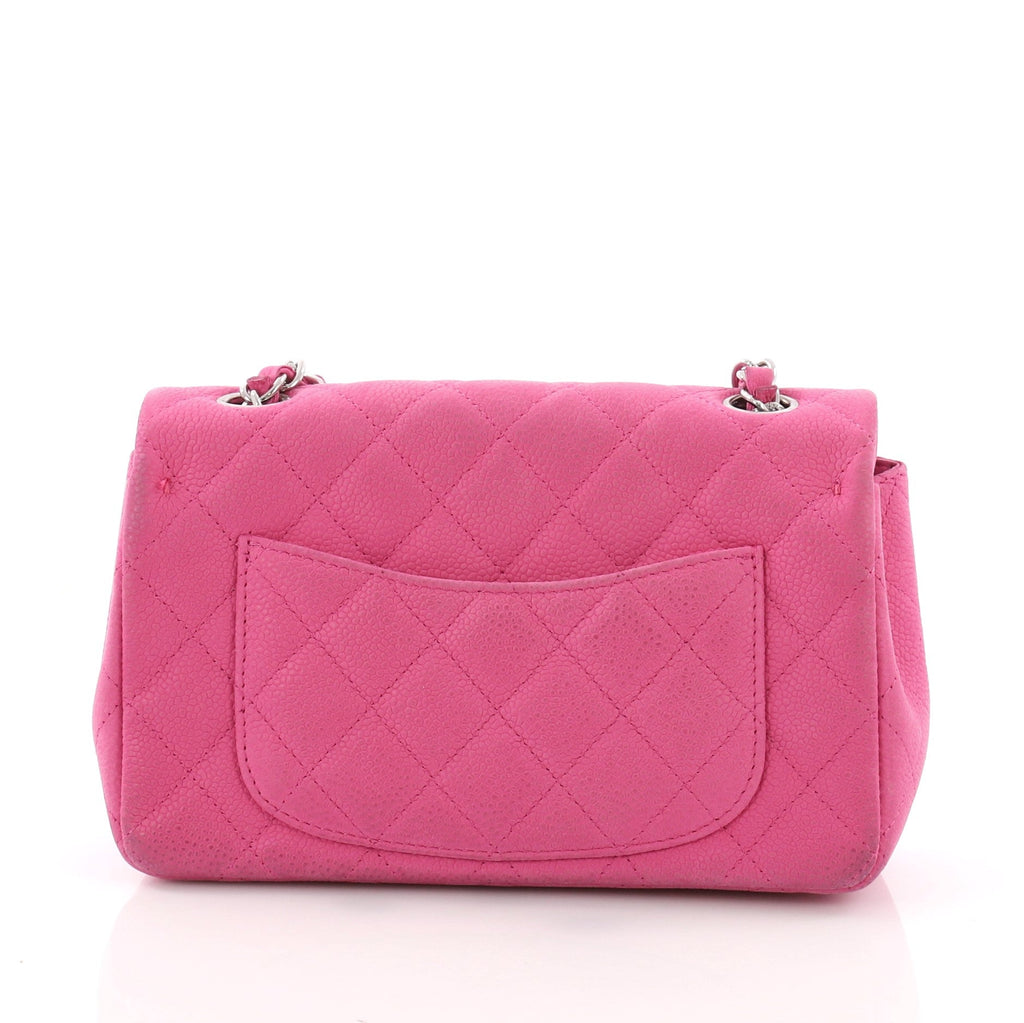 Classic Single Flap Bag Quilted Matte Caviar Mini