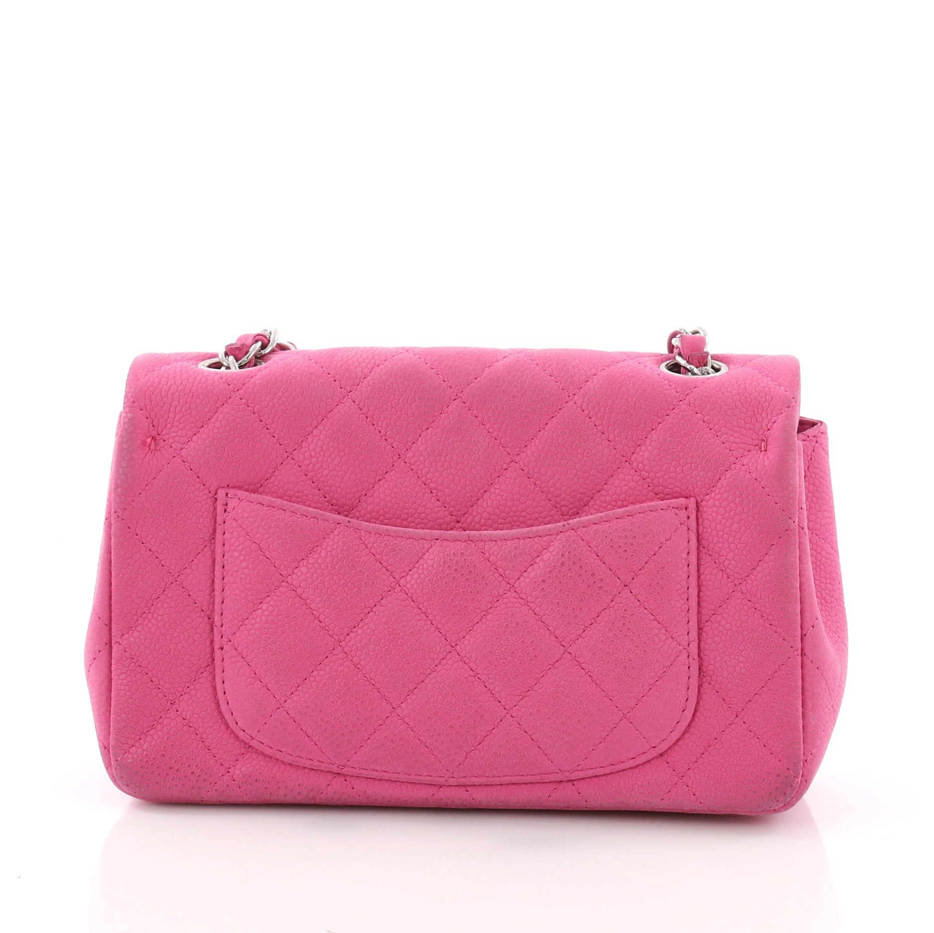 Classic Single Flap Bag Quilted Matte Caviar Mini