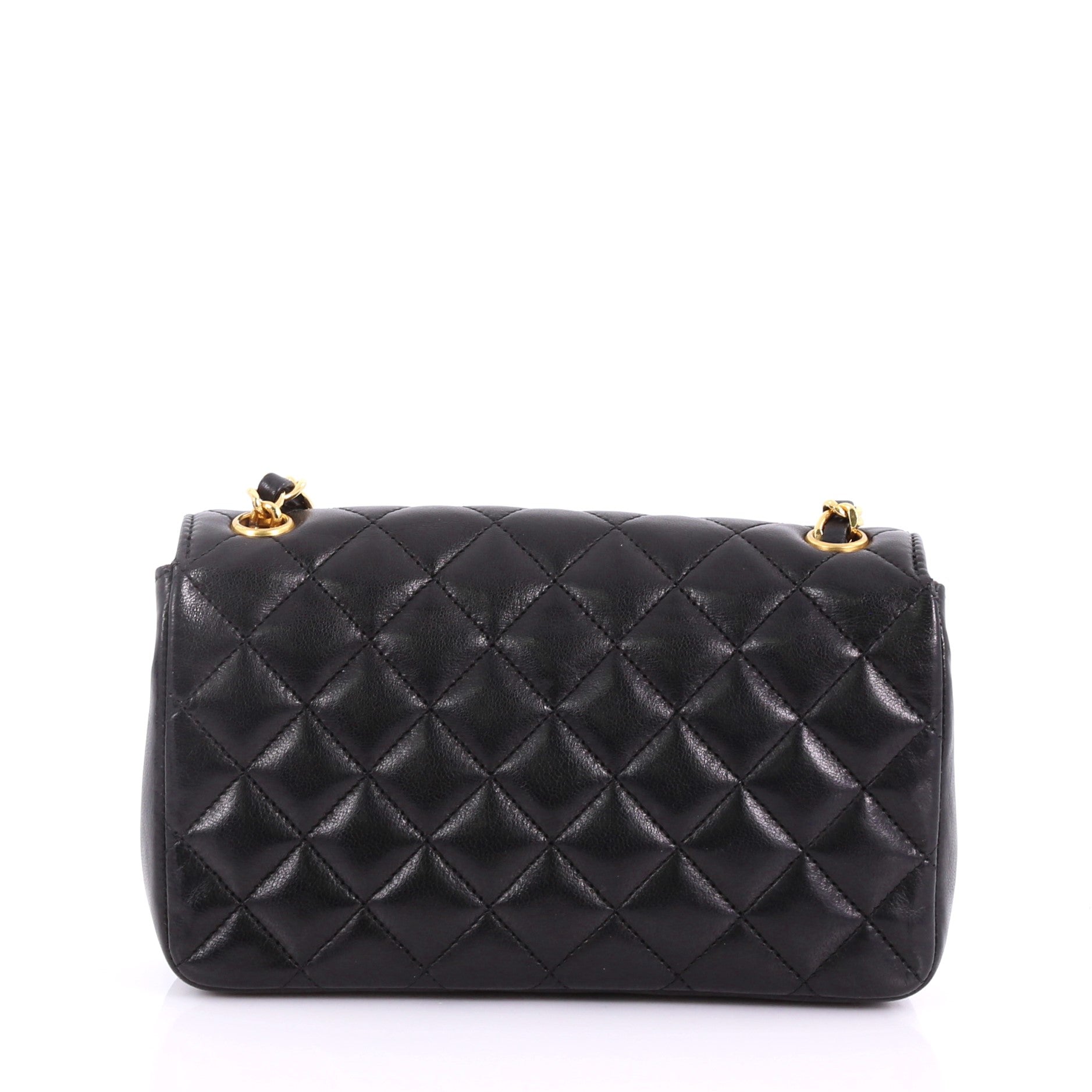 Vintage CC Chain Flap Bag Quilted Leather Mini