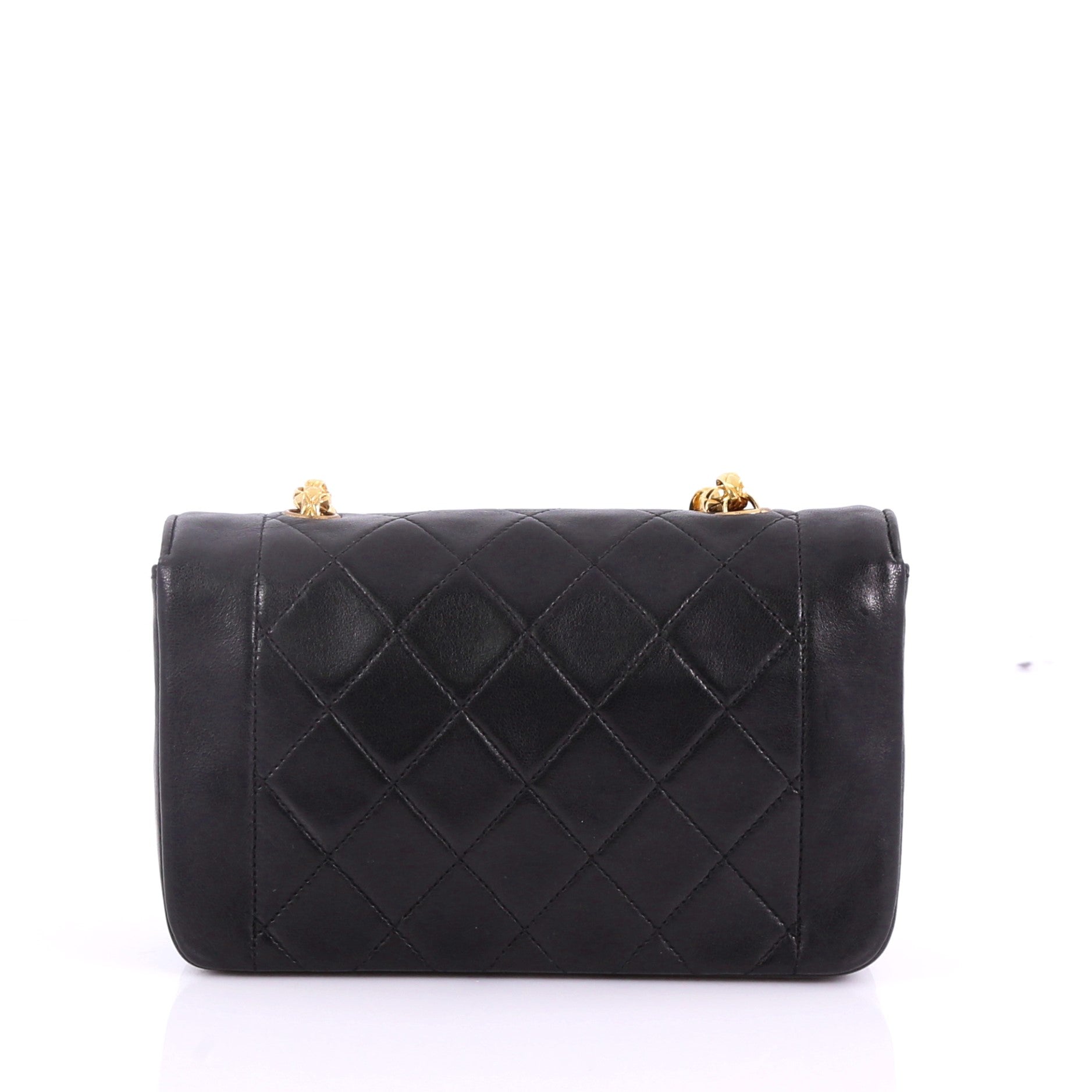 Vintage CC Chain Flap Bag Quilted Leather Mini