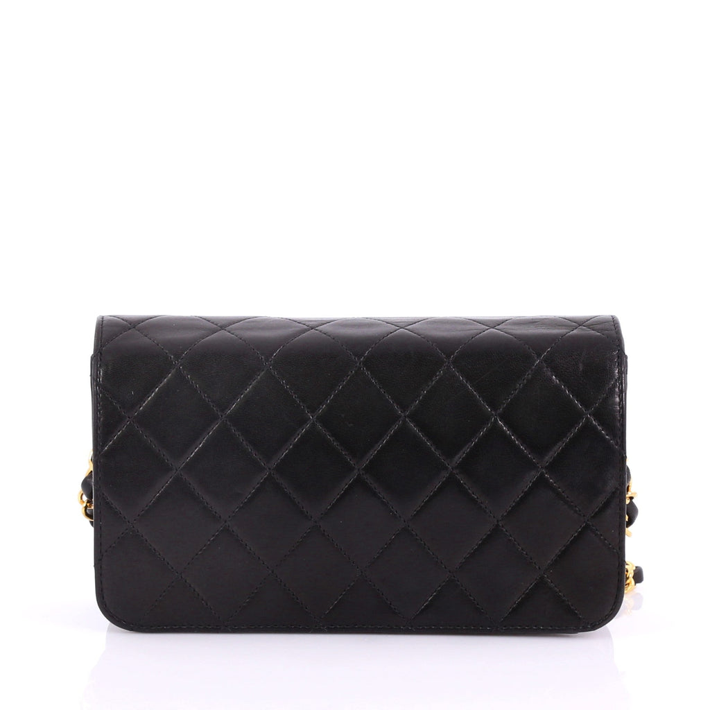 Vintage 3 Way Full Flap Bag Quilted Lambskin Mini