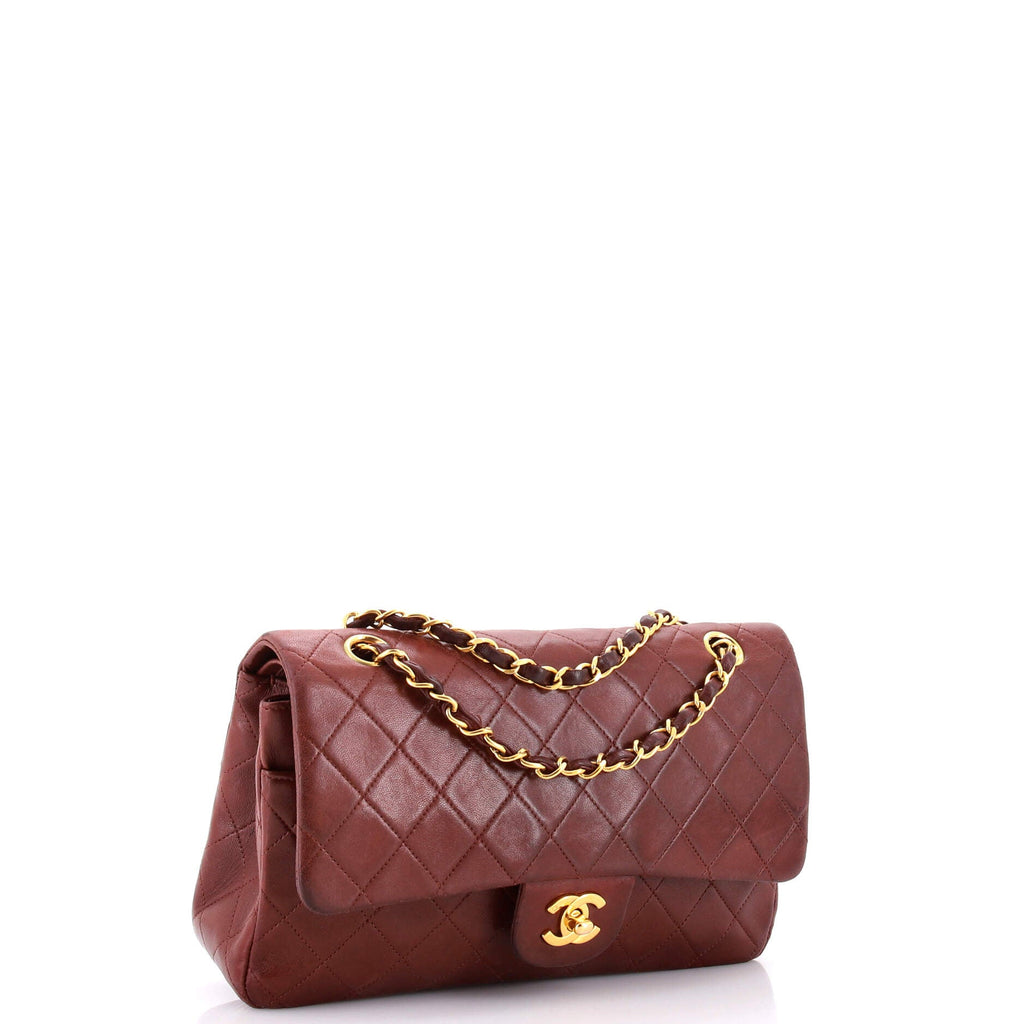 Vintage Classic Double Flap Bag Quilted Lambskin Medium